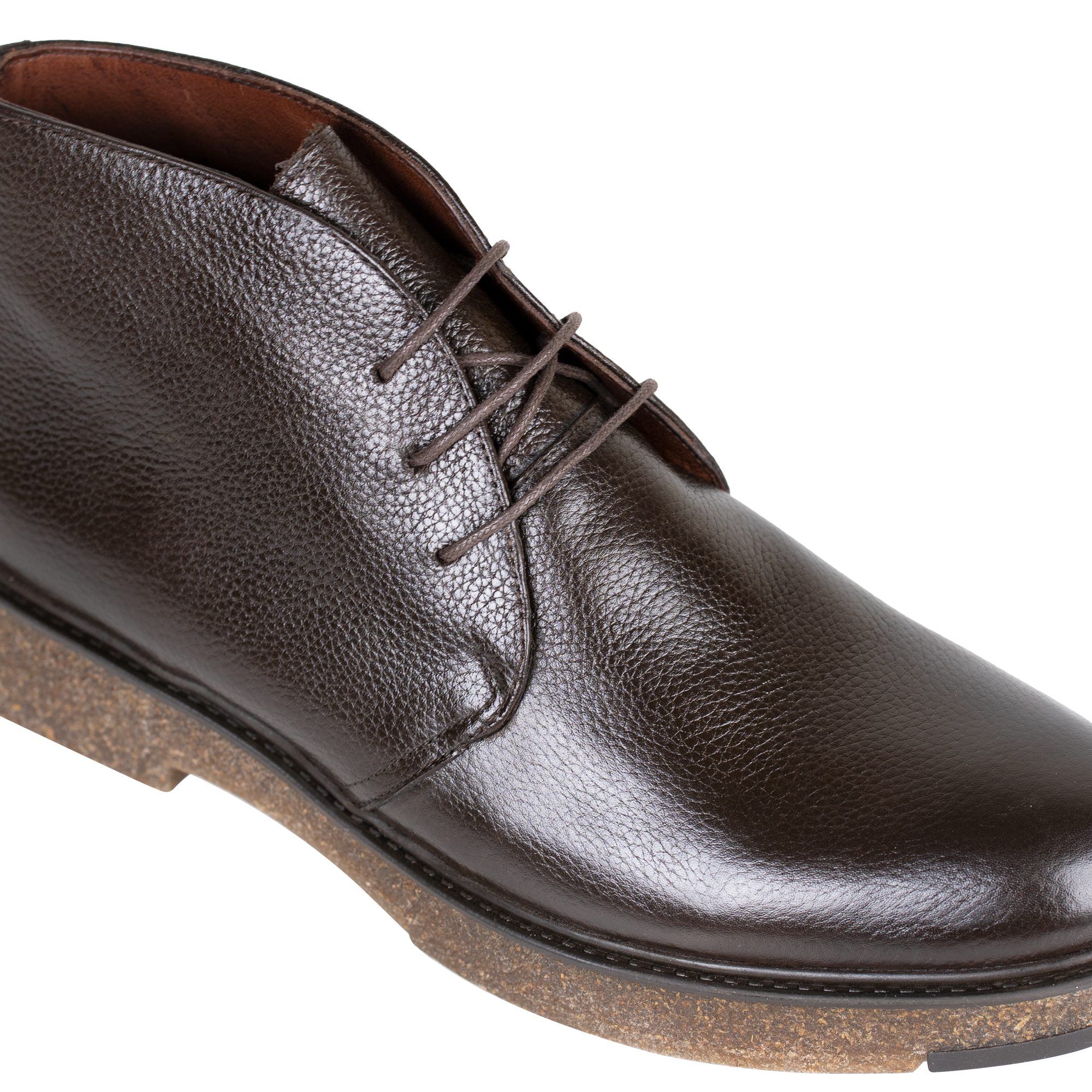 Brooking: Demi Bottes Homme - Cuir Marron