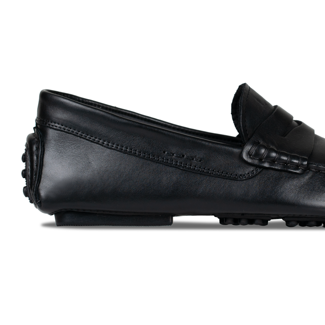 Gary: Mocassin Homme - Cuir Noir