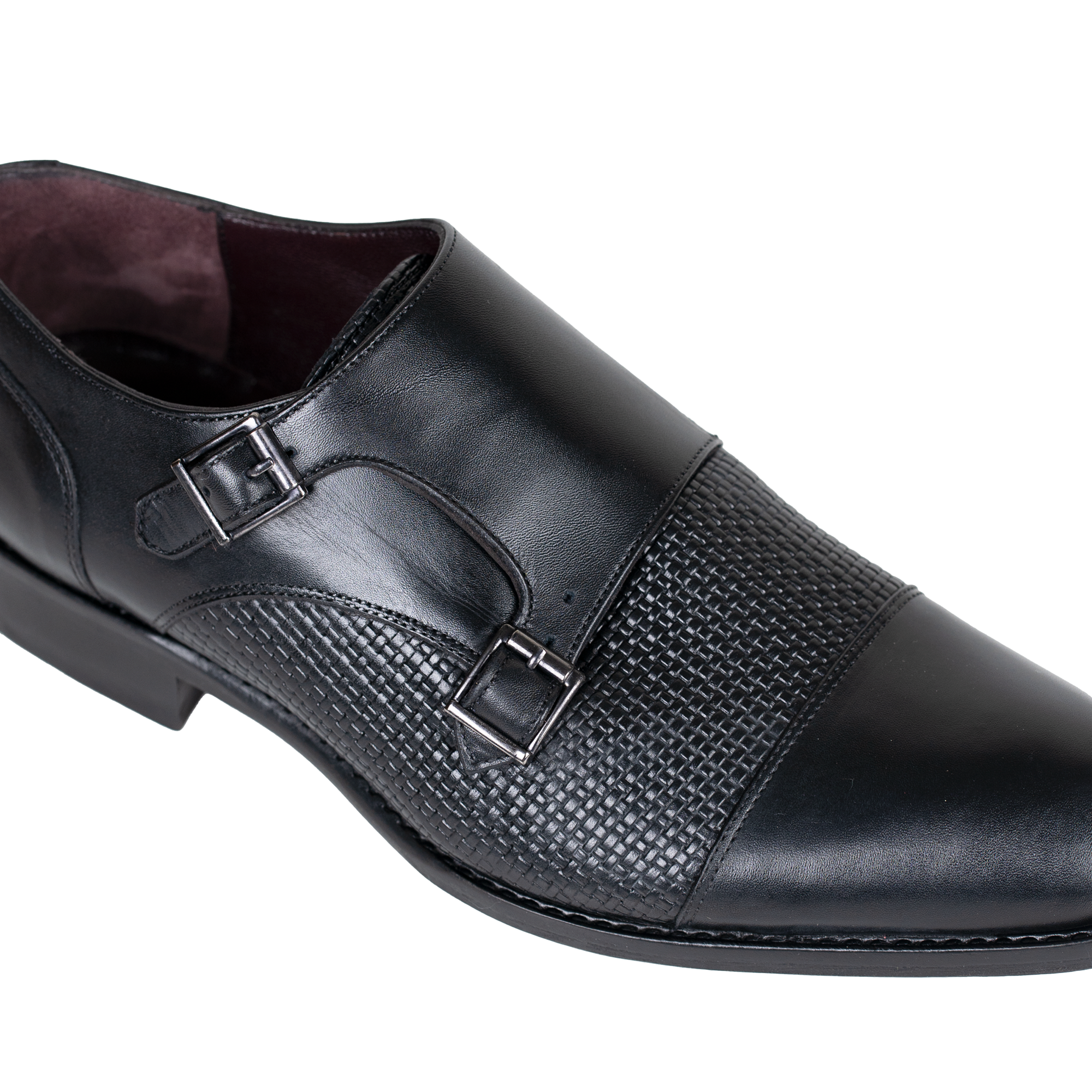 Forest: Chaussures à boucles - Cuir Noir