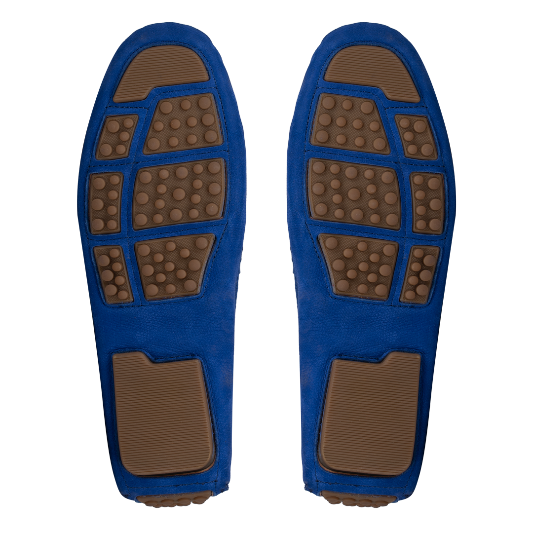 Gary: Mocassin Homme - Cuir bleu