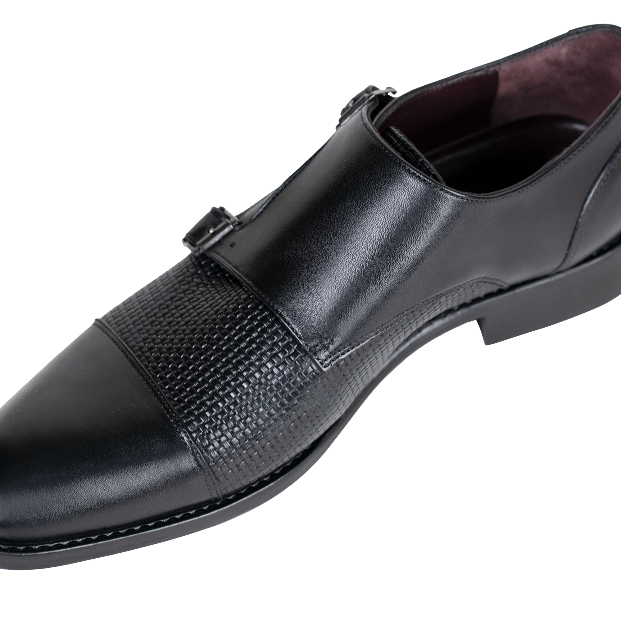 Forest: Chaussures à boucles - Cuir Noir
