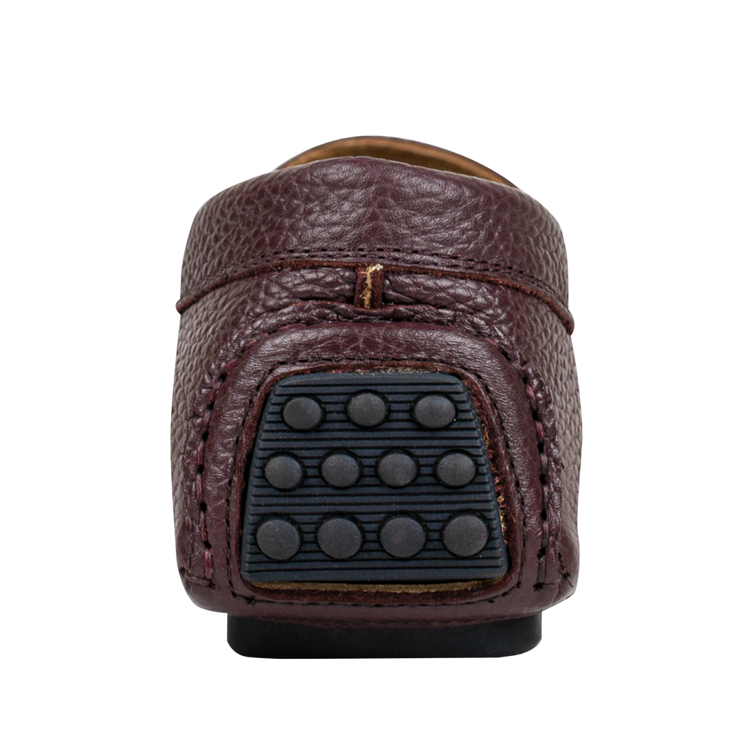 Gary:Mocassin Homme - Gomme Bordeaux