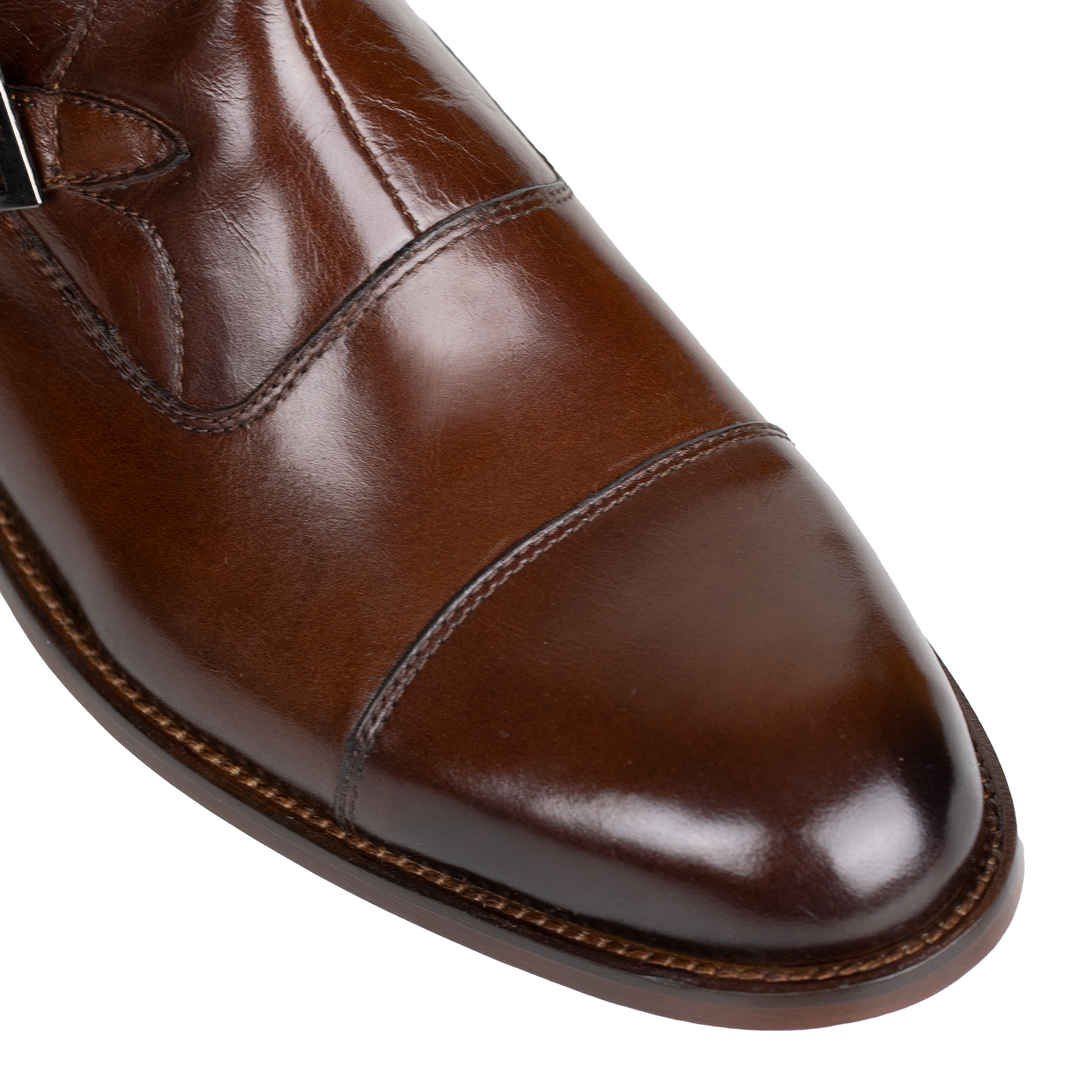 Arthur: Boots à boucles - Cuir Marron