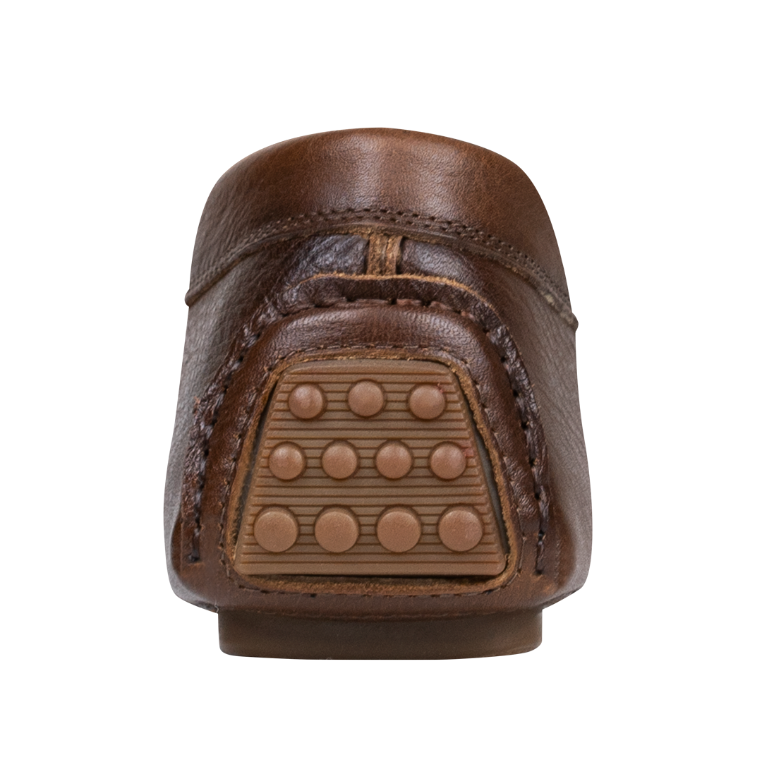 Gary: Mocassin Homme - Cuir Marron grainé