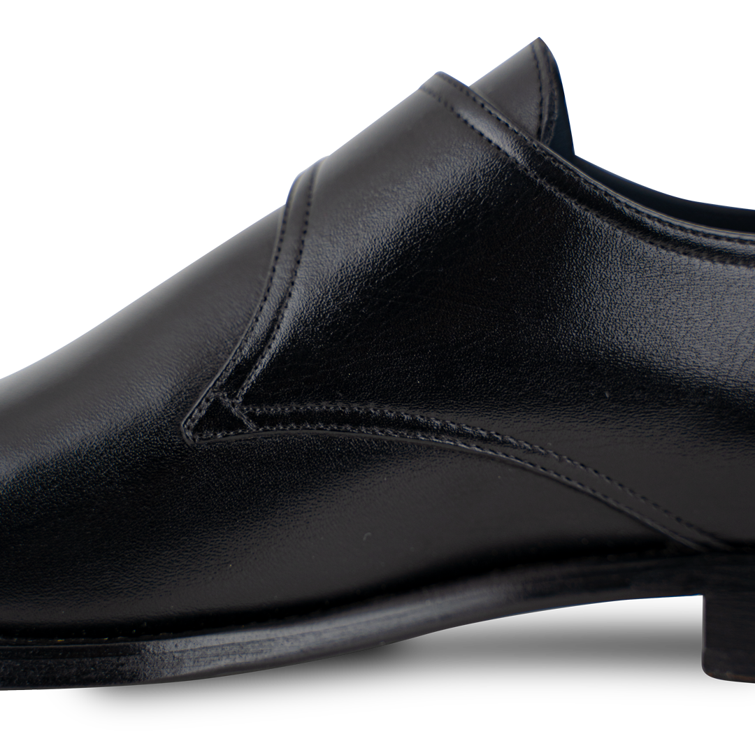 Abram: Chaussures à boucles - Cuir Noir