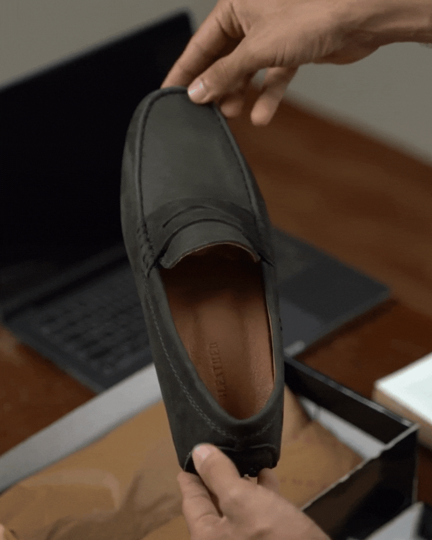 Gary: Mocassin Homme - Cuir Vert