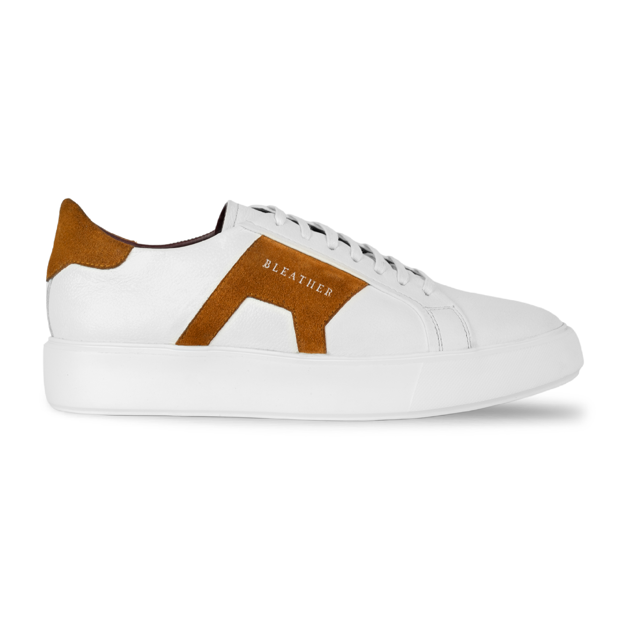 Egbert: Sneakers Homme - Cuir Blanc M'