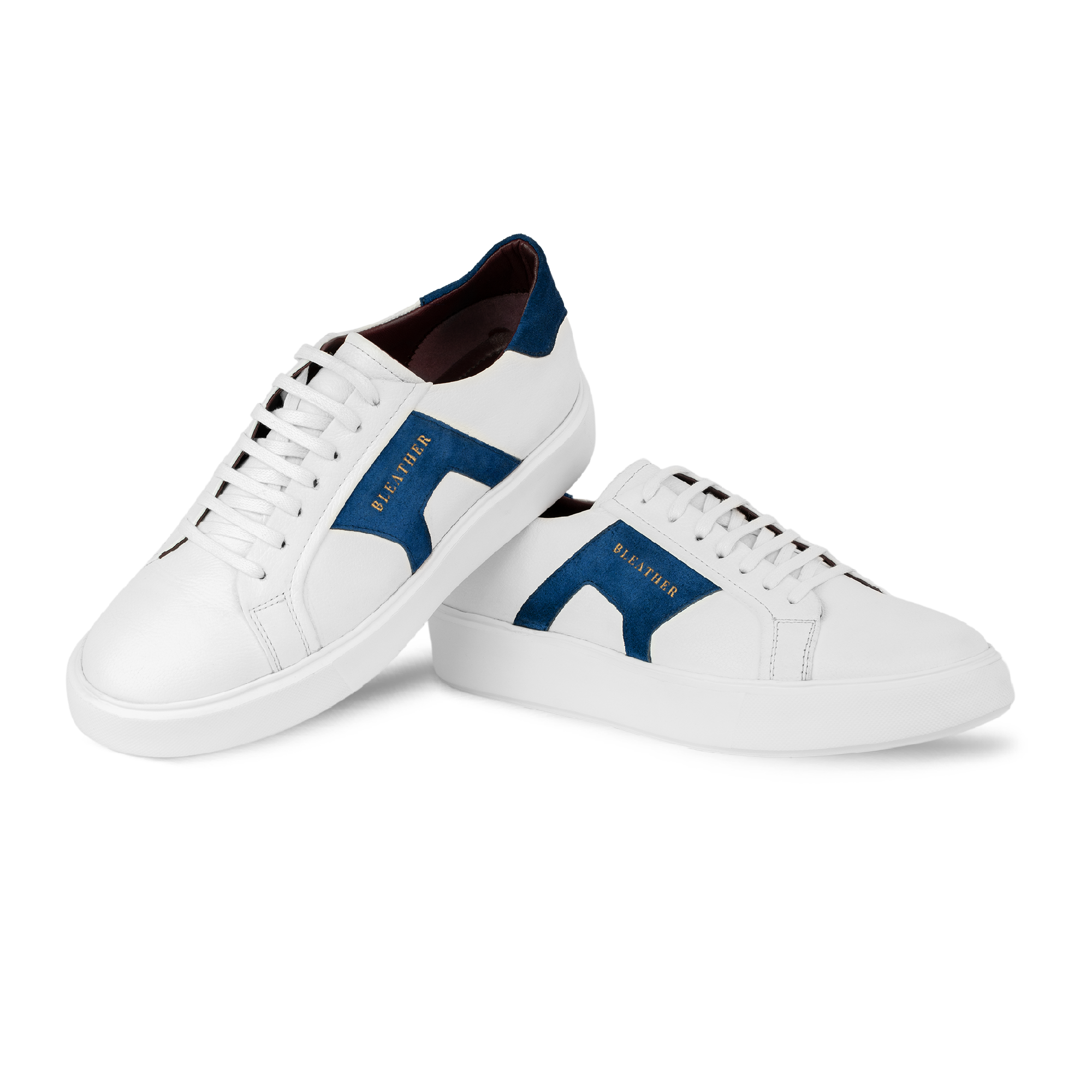 Egbert: Sneakers Homme - Cuir Blanc B'