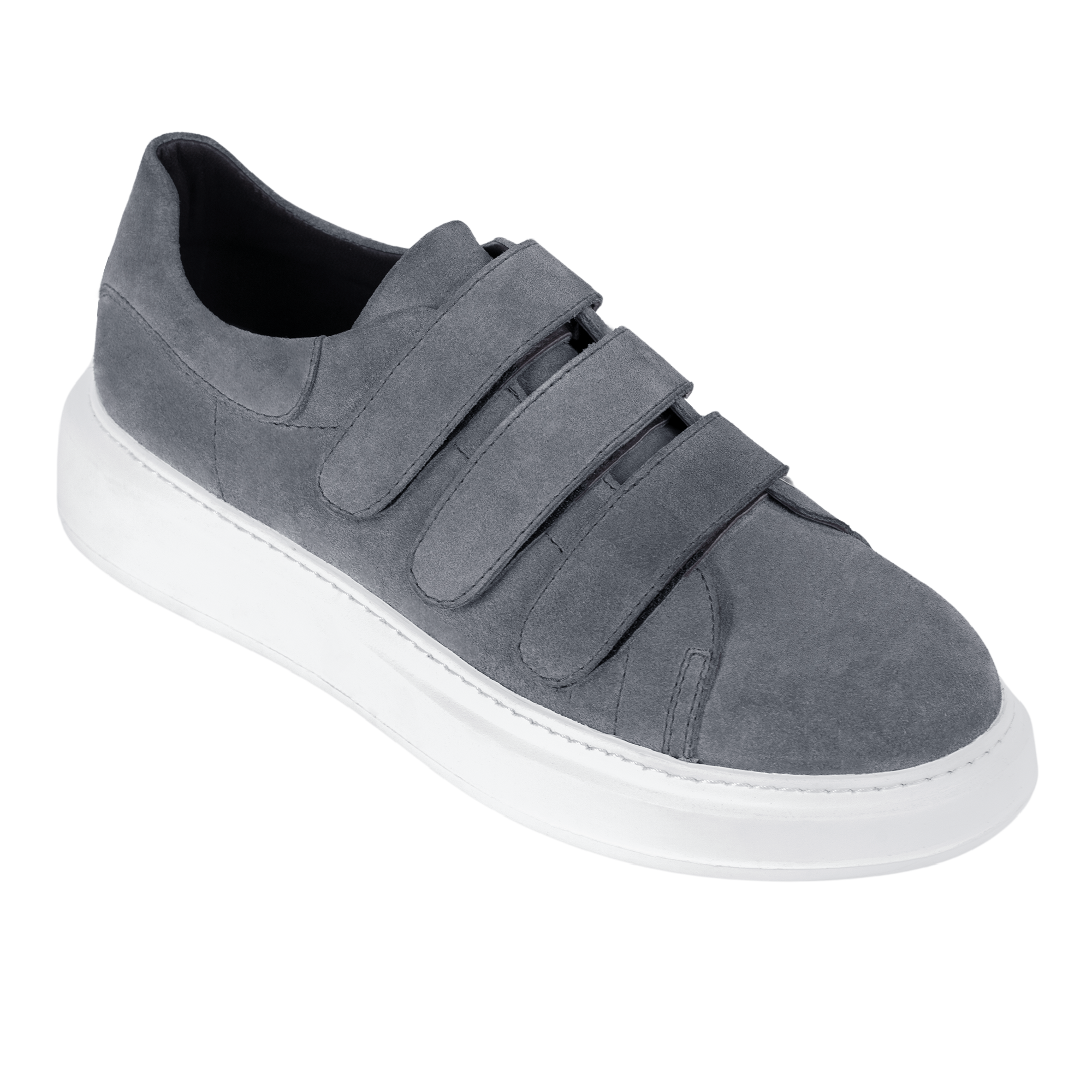 Alfred: Sneakers Homme- Gomme Gris