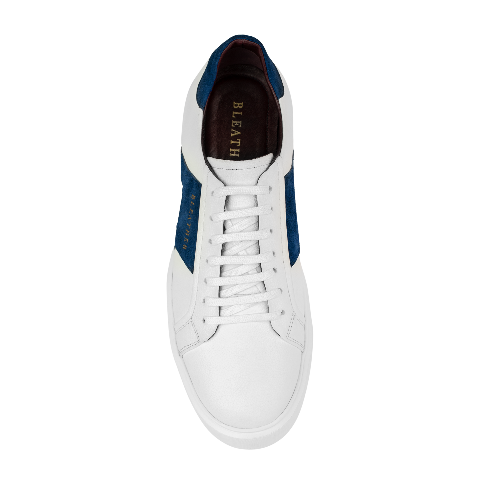 Egbert: Sneakers Homme - Cuir Blanc B'