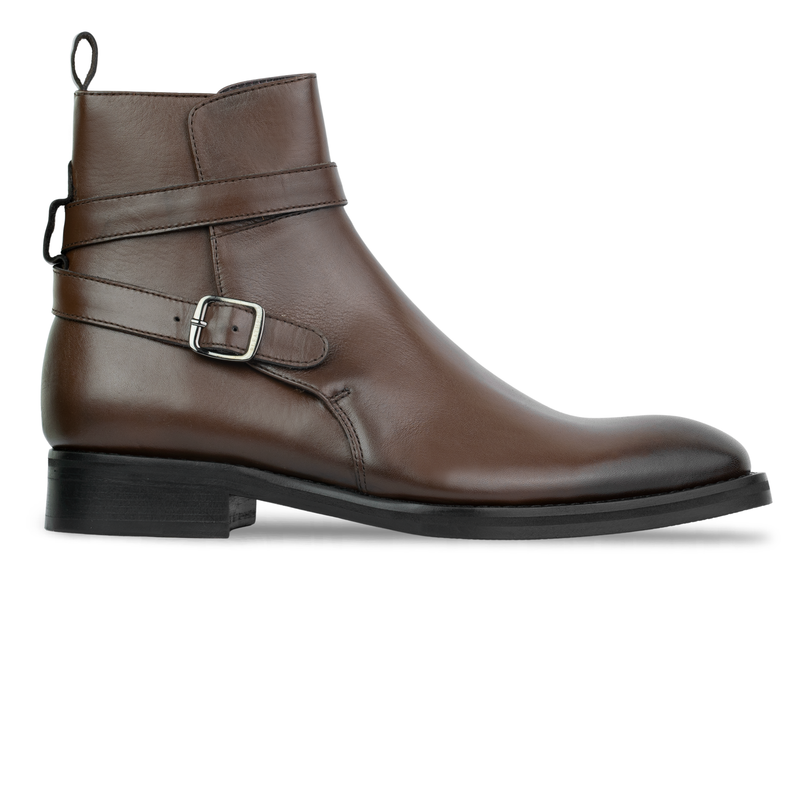 Ashem: Boots Homme - Cuir Marron