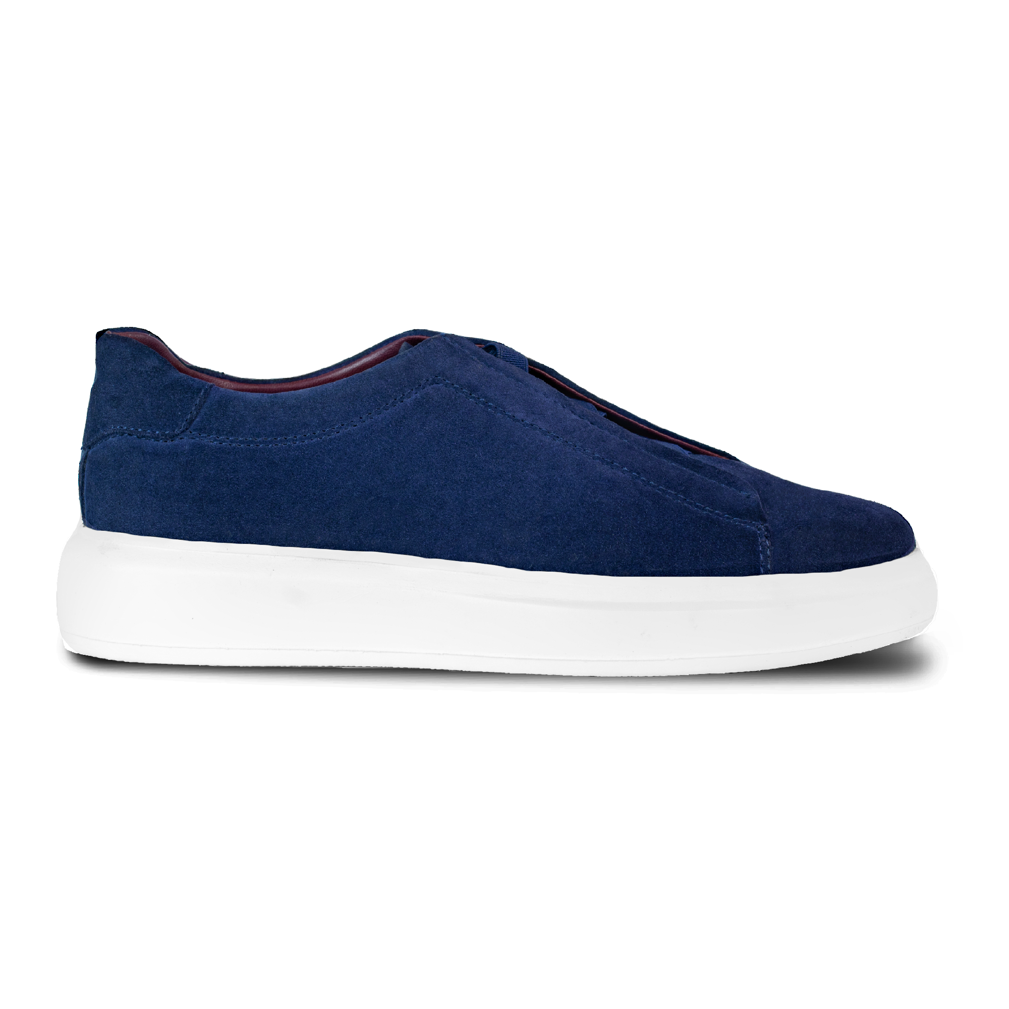 Johnson: Sneakers Homme - Daim Bleu