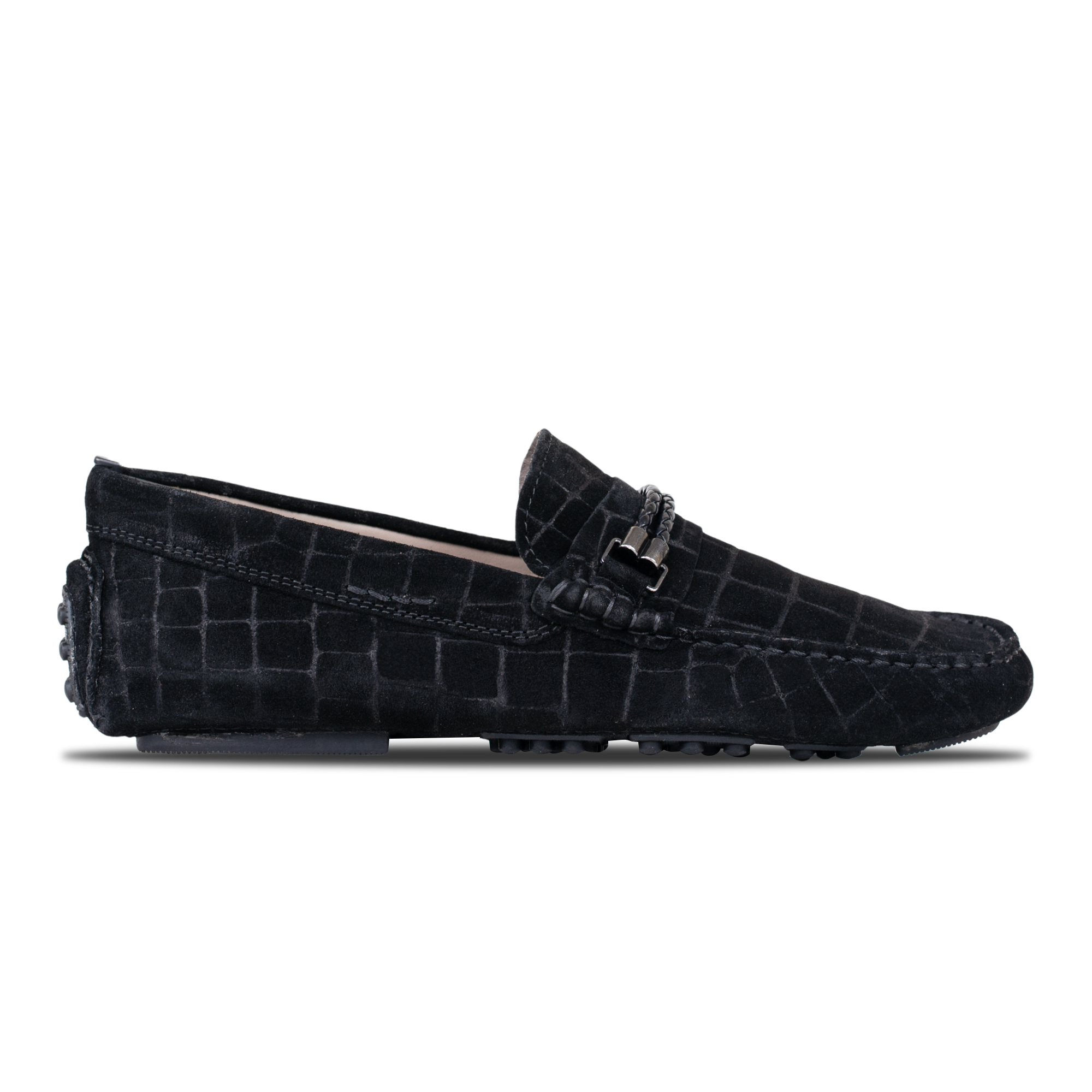 Oscar: Mocassin Homme - Daim Noir