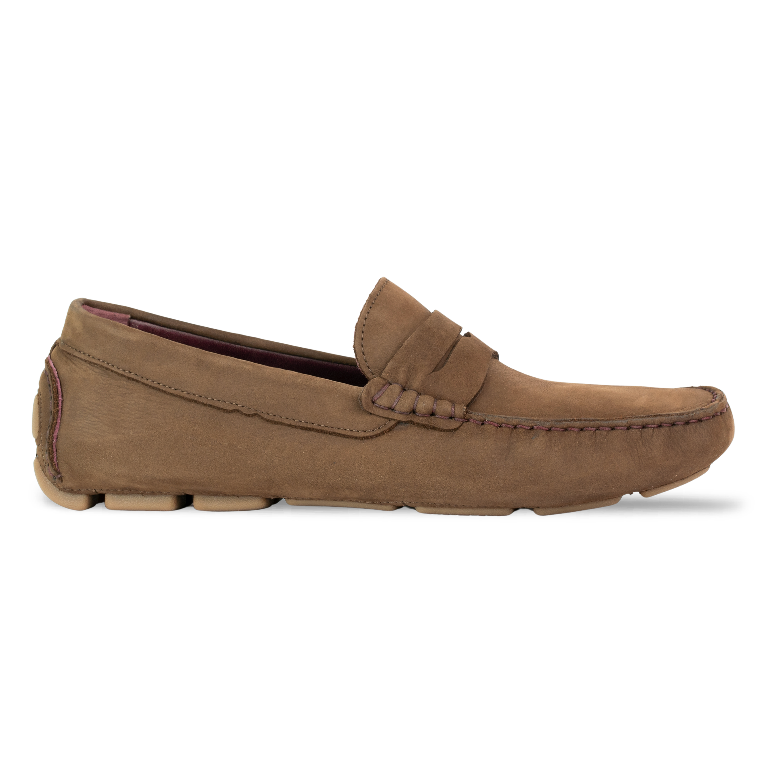 Harvey : Mocassin Homme - Nubuck Marron