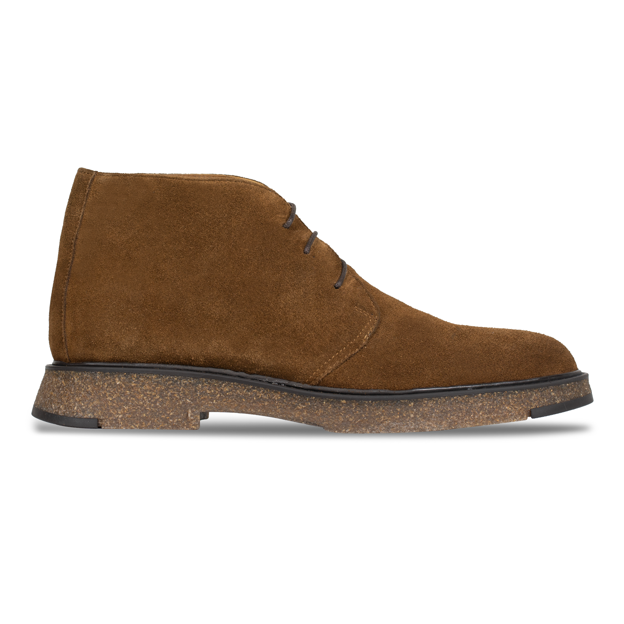 Clarke: Demi Bottes Homme - Daim Tabac