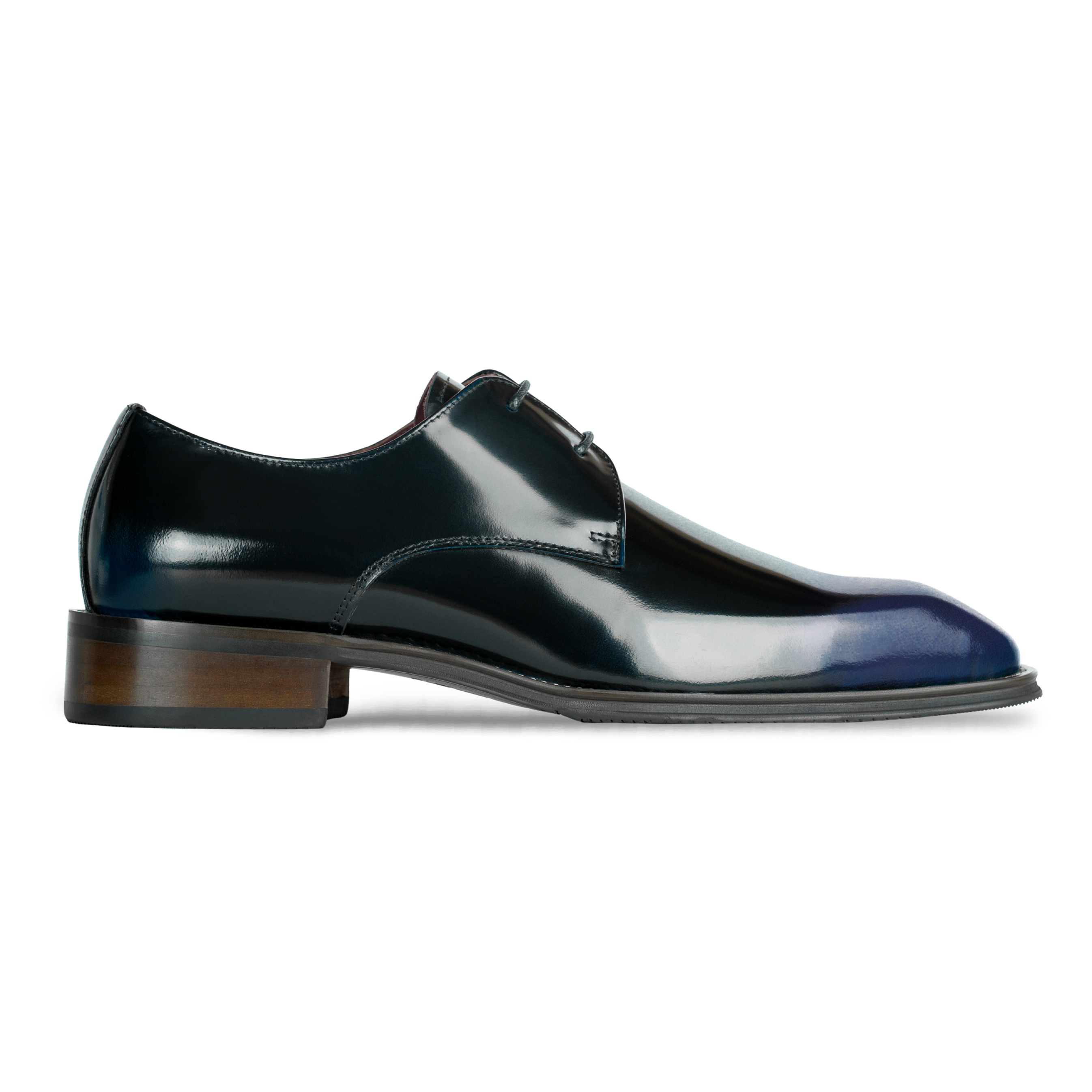 Windsor: Derby Homme - Cuir Bleu Patiné