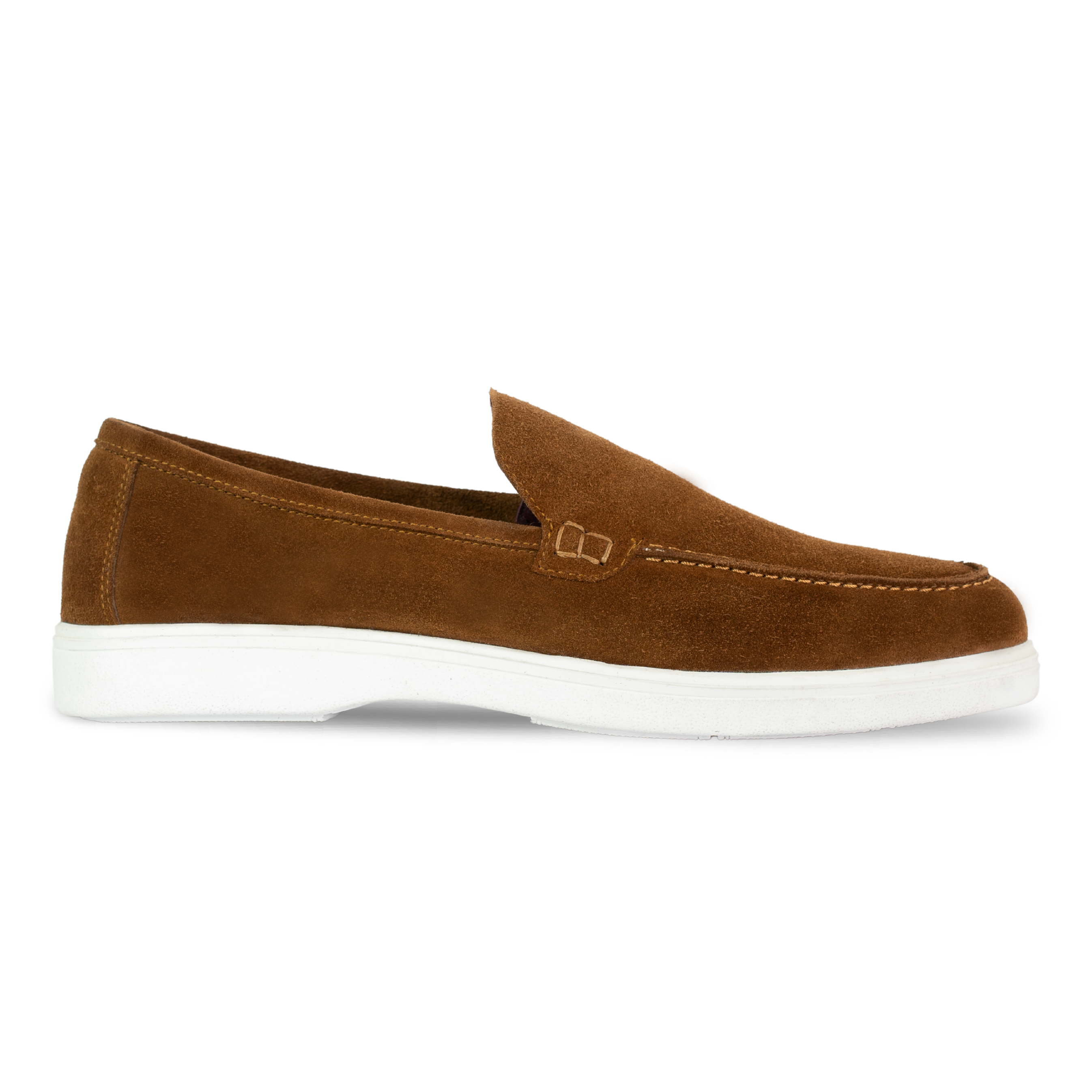 Preston : Mocassin Homme - Daim Camel