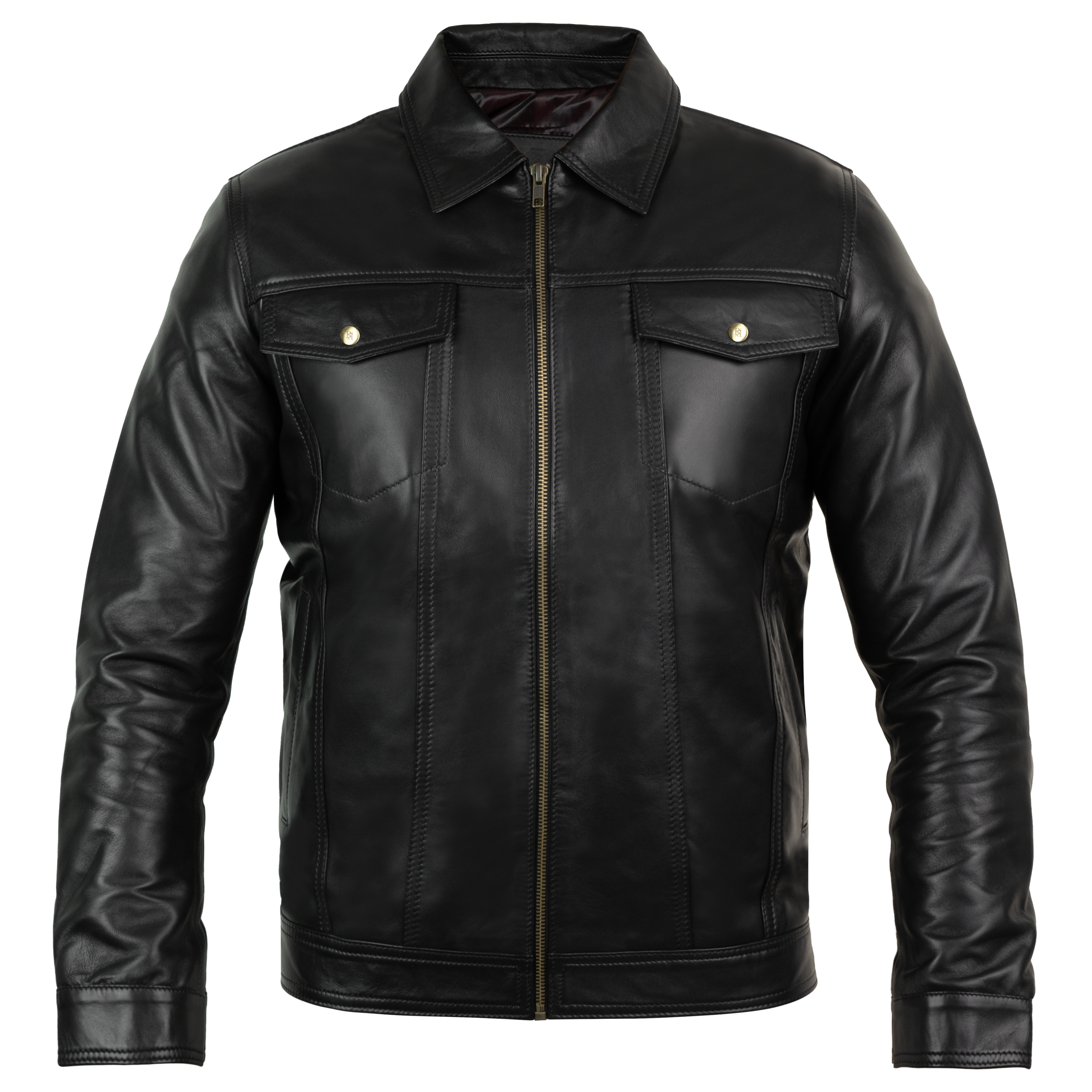 Brixton: Jacket Homme - Cuir Noir