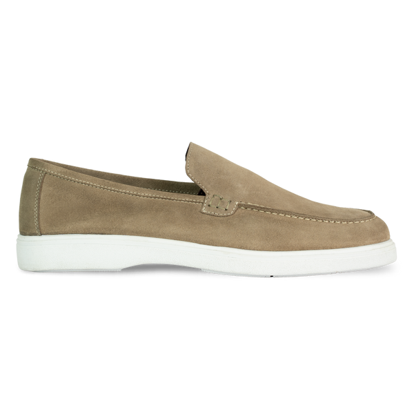 Preston: Mocassin Homme - Daim Beige