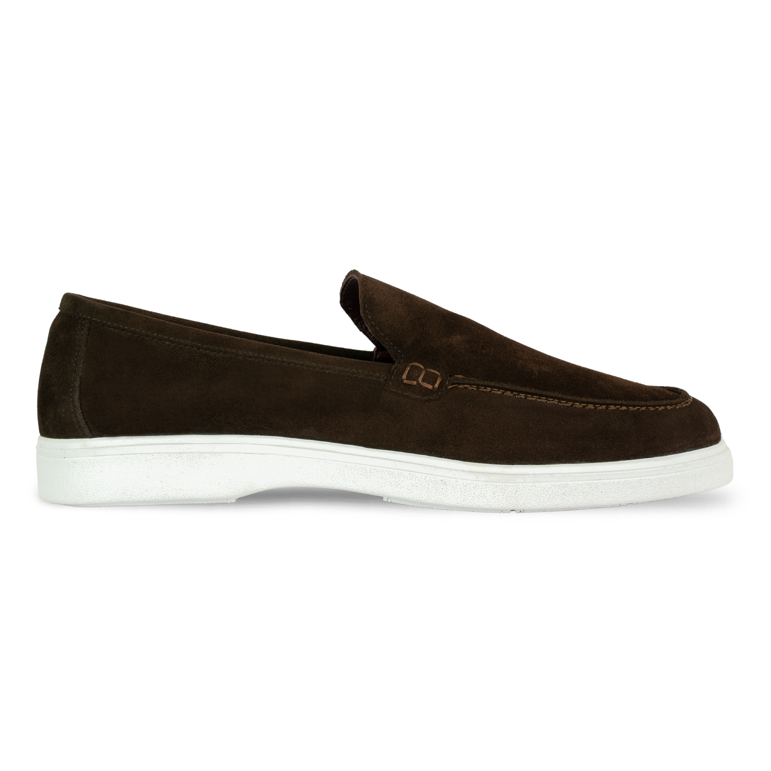 Preston: Mocassin Homme - Daim Marron