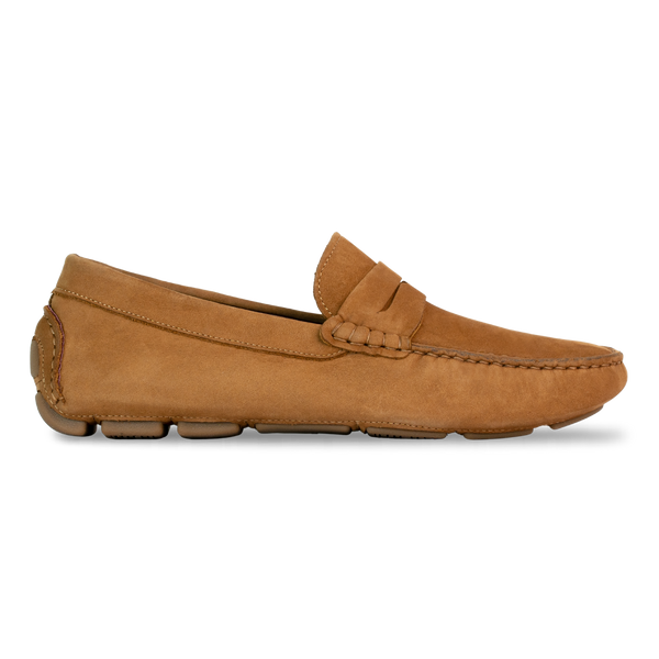 Harvey : Mocassin Homme -Nubuck Tabac