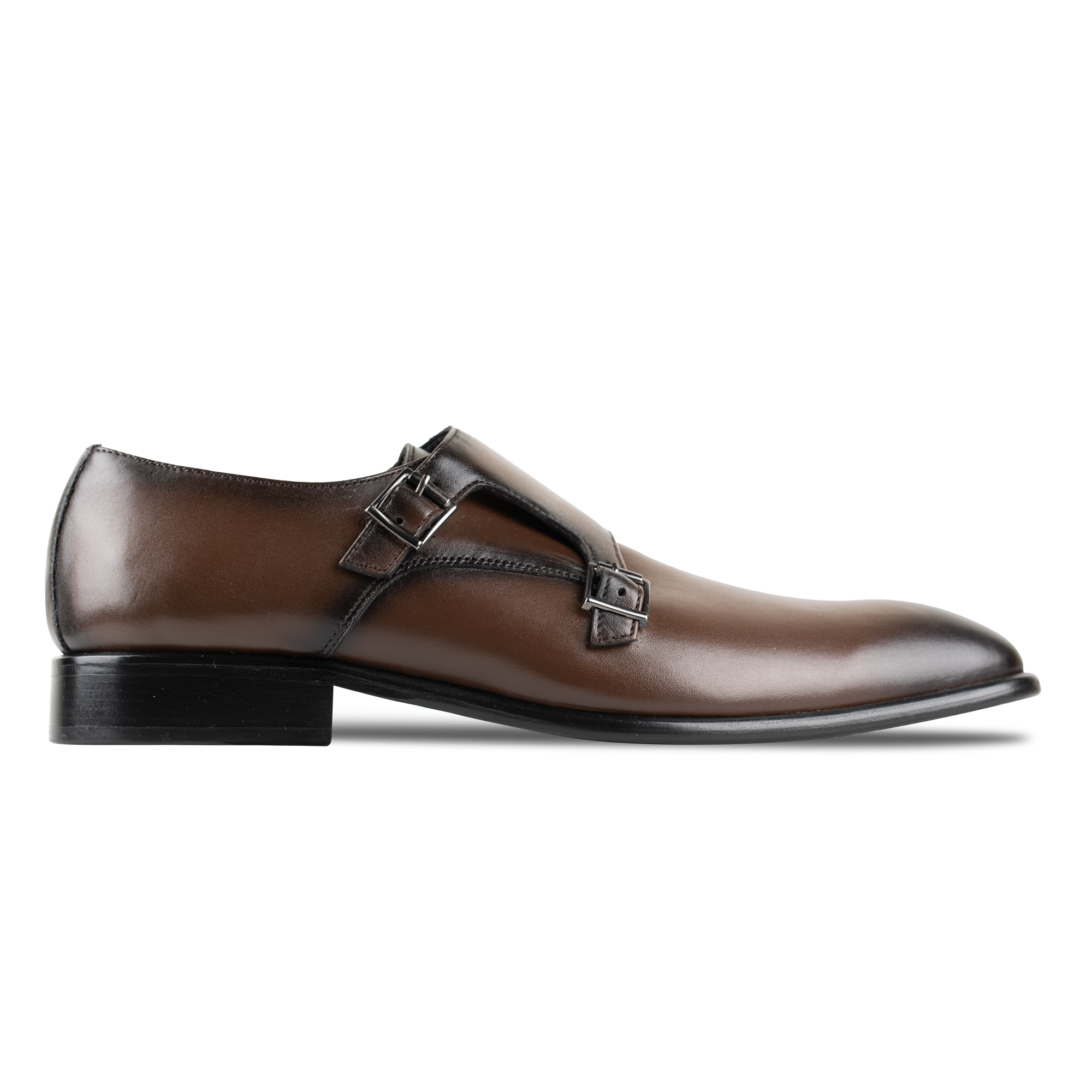Budd: Chaussures à boucles - Cuir Marron