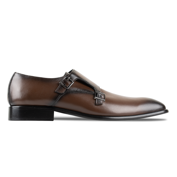 Budd: Chaussures à boucles - Cuir Marron