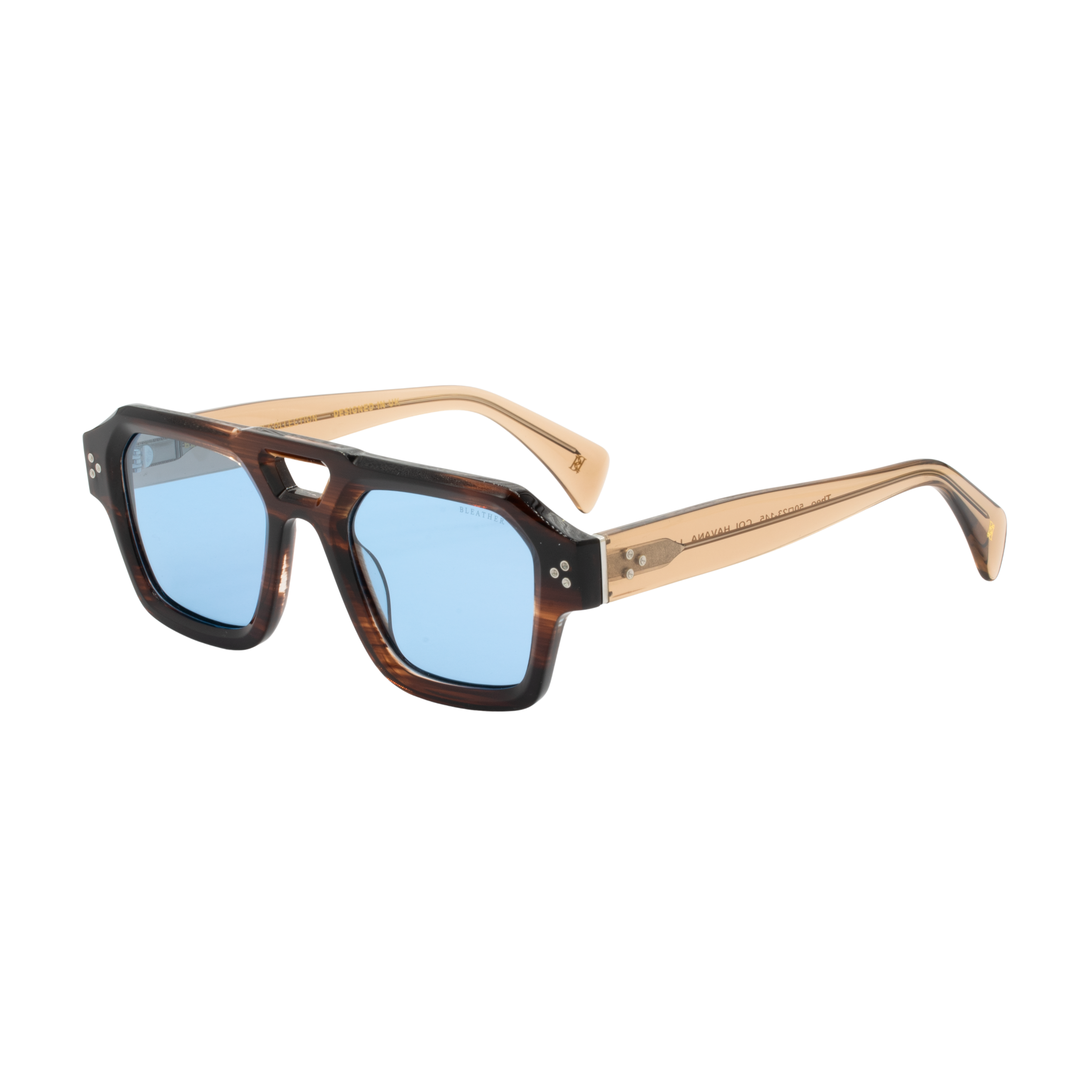 Theo: Lunettes de soleil de luxe Havane