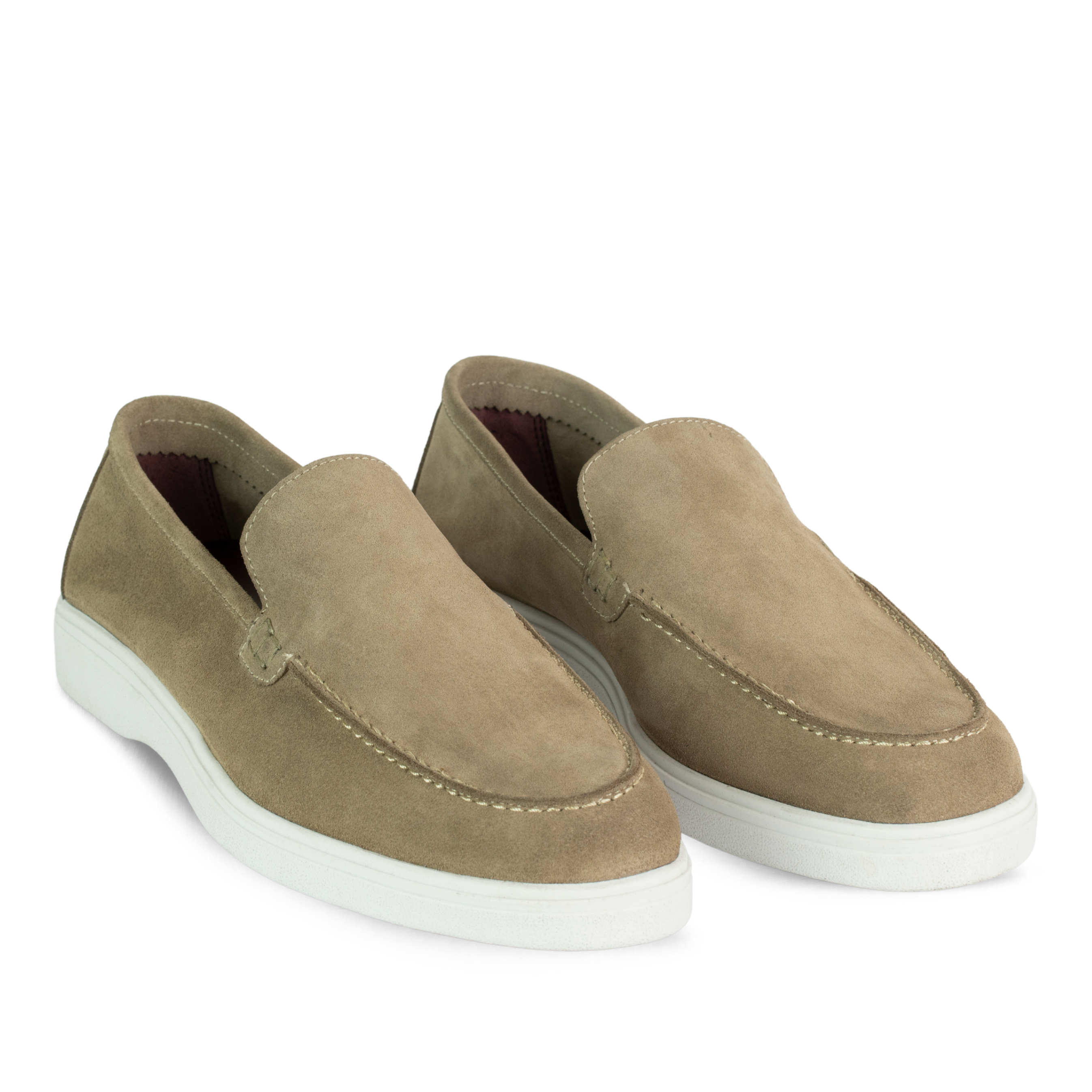 Preston: Mocassin Homme - Daim Beige