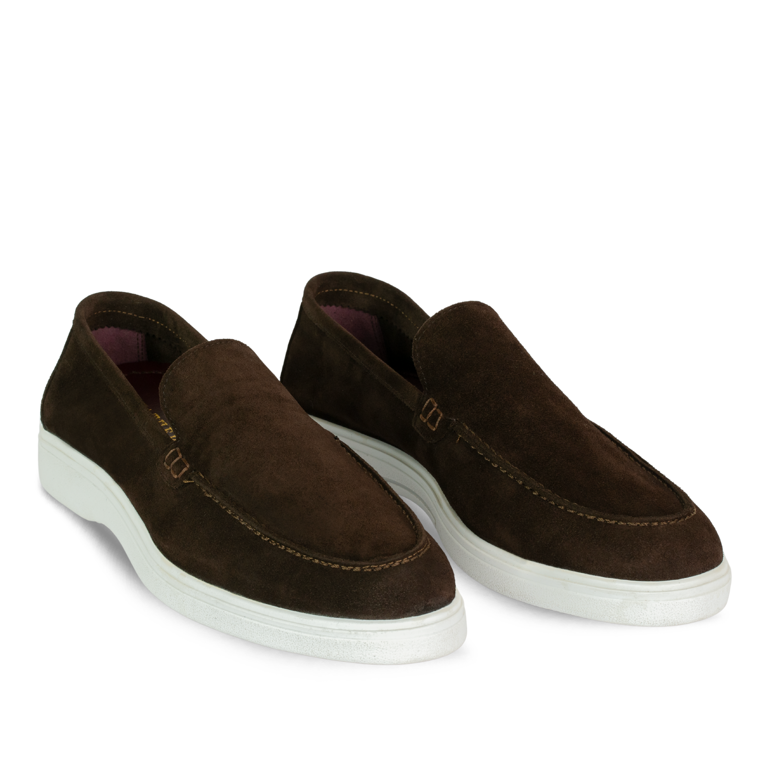 Preston: Mocassin Homme - Daim Marron