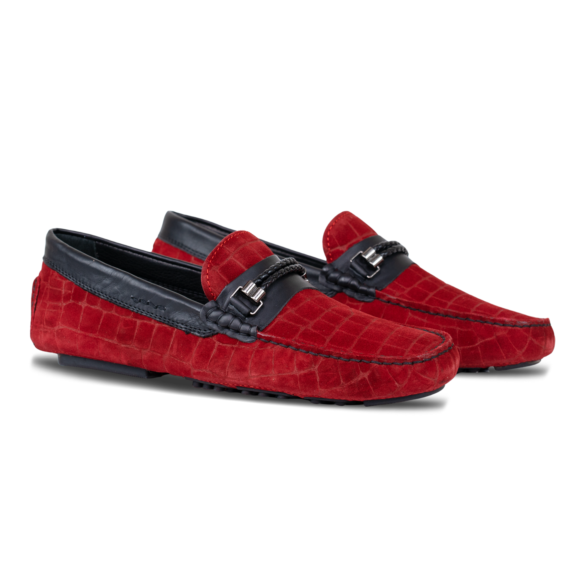 Oscar: Mocassin Homme - Daim Rouge