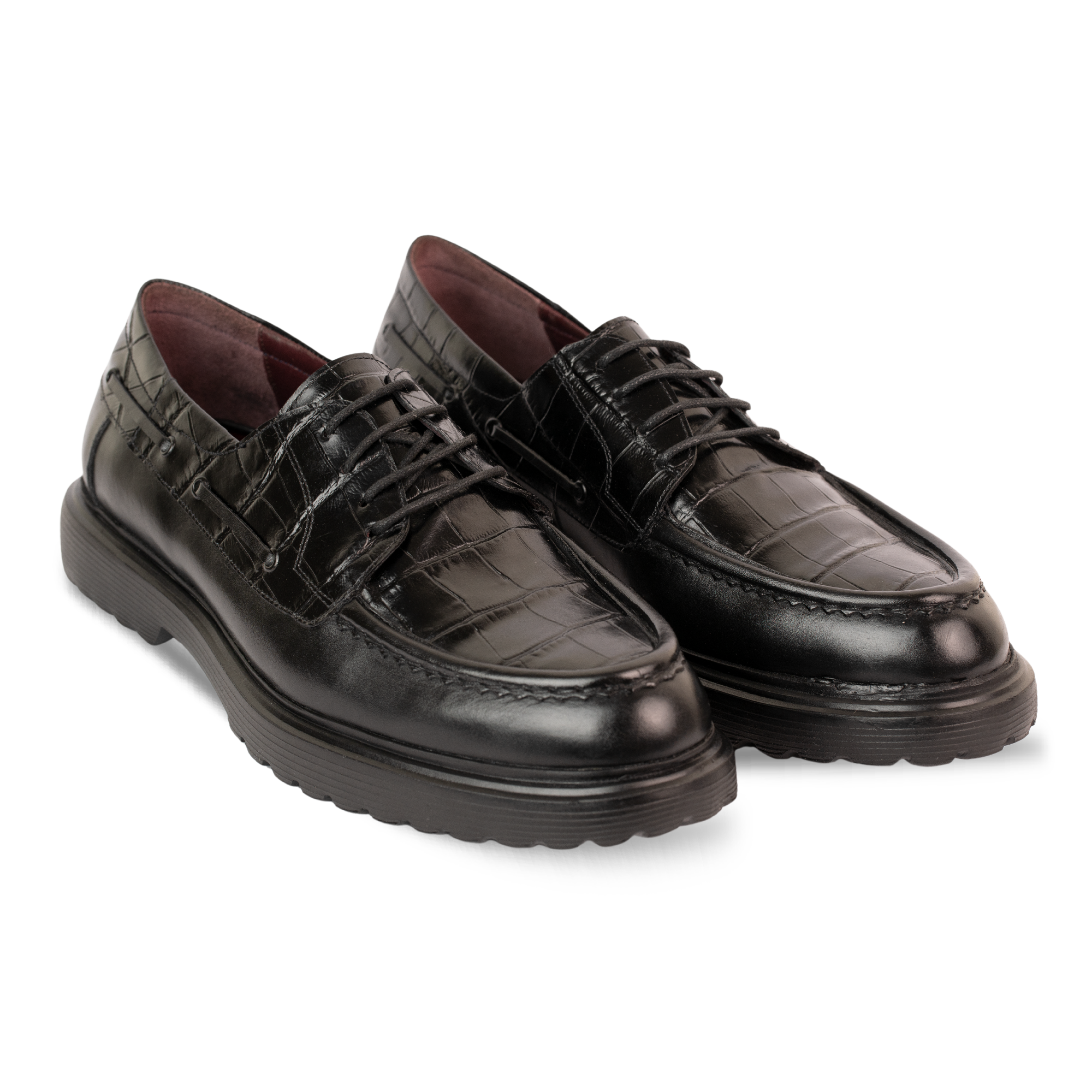 Monarch: Derby Homme - Cuir Noir