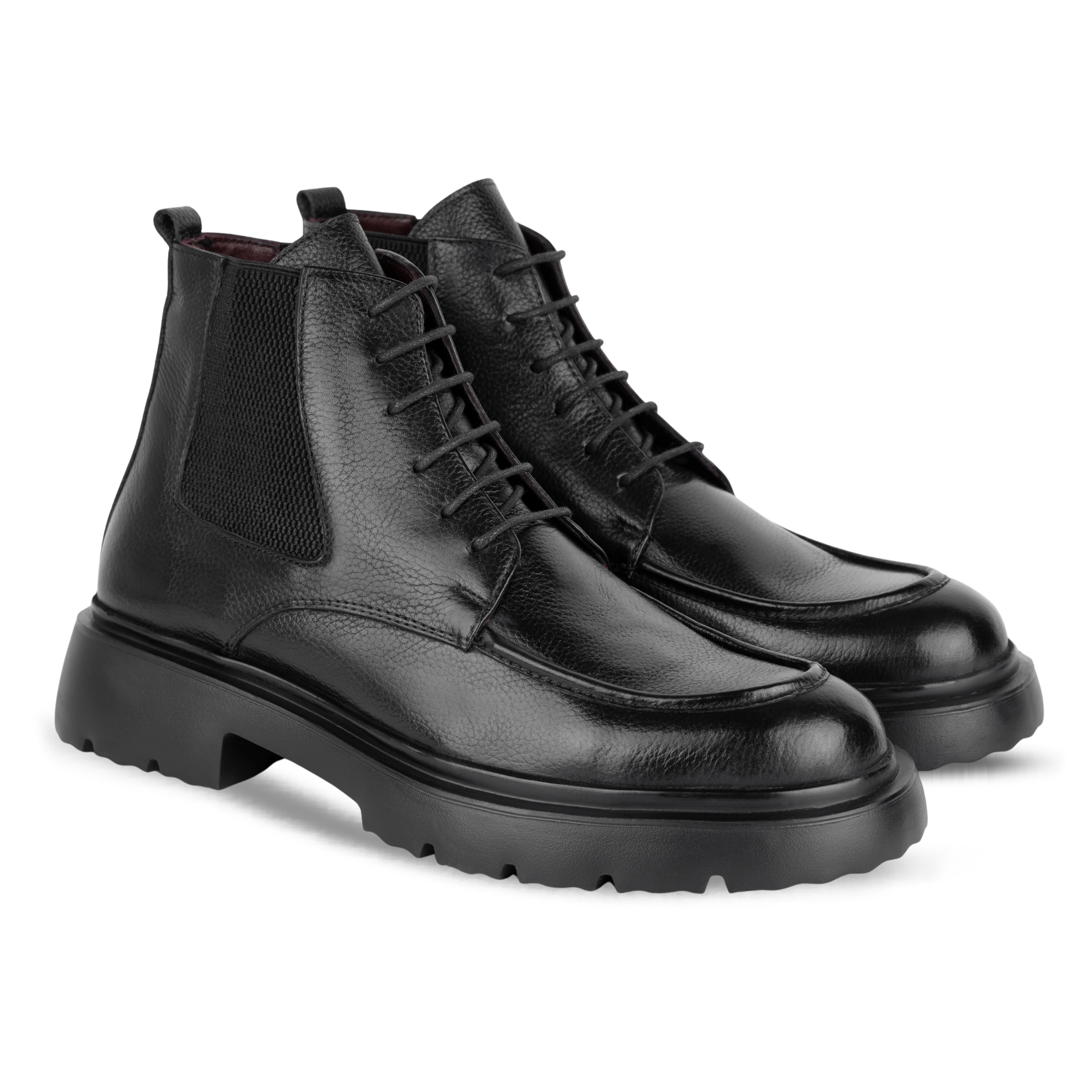 Owen: Bottes Homme - Cuir Noir