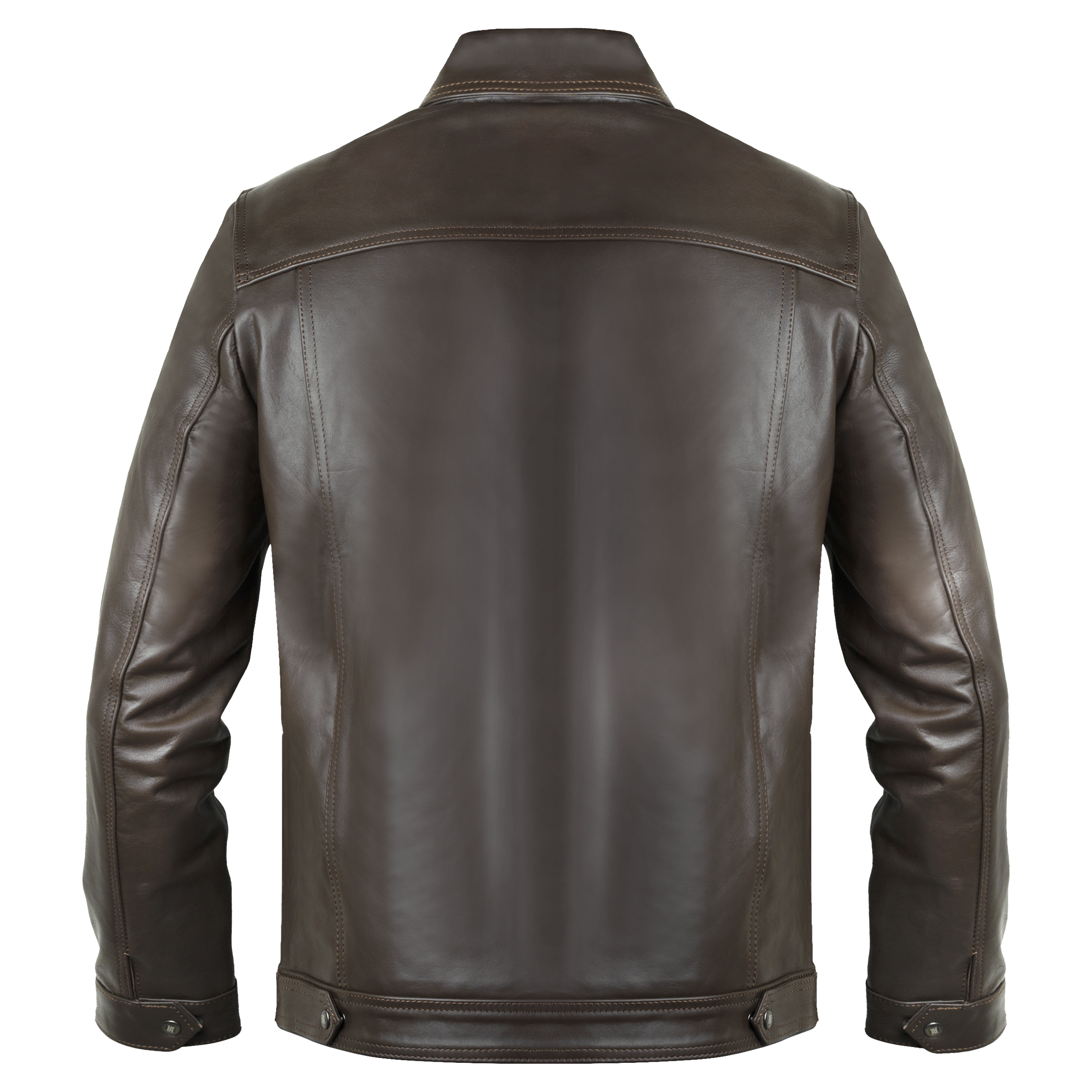 Brixton: Jacket Homme - Cuir Marron