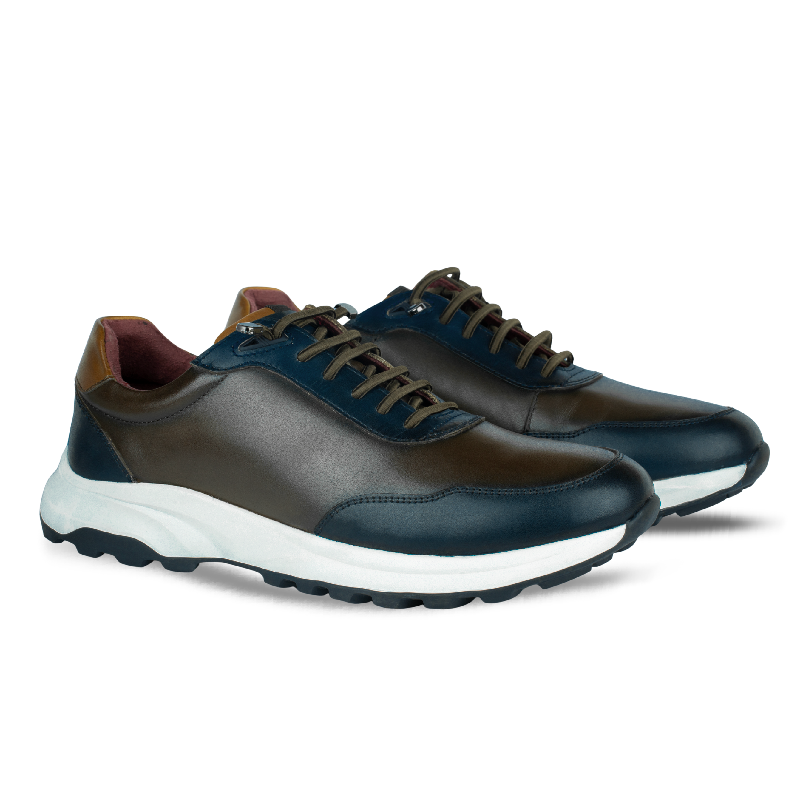 Falkner : Sneakers Homme - Cuir Marron