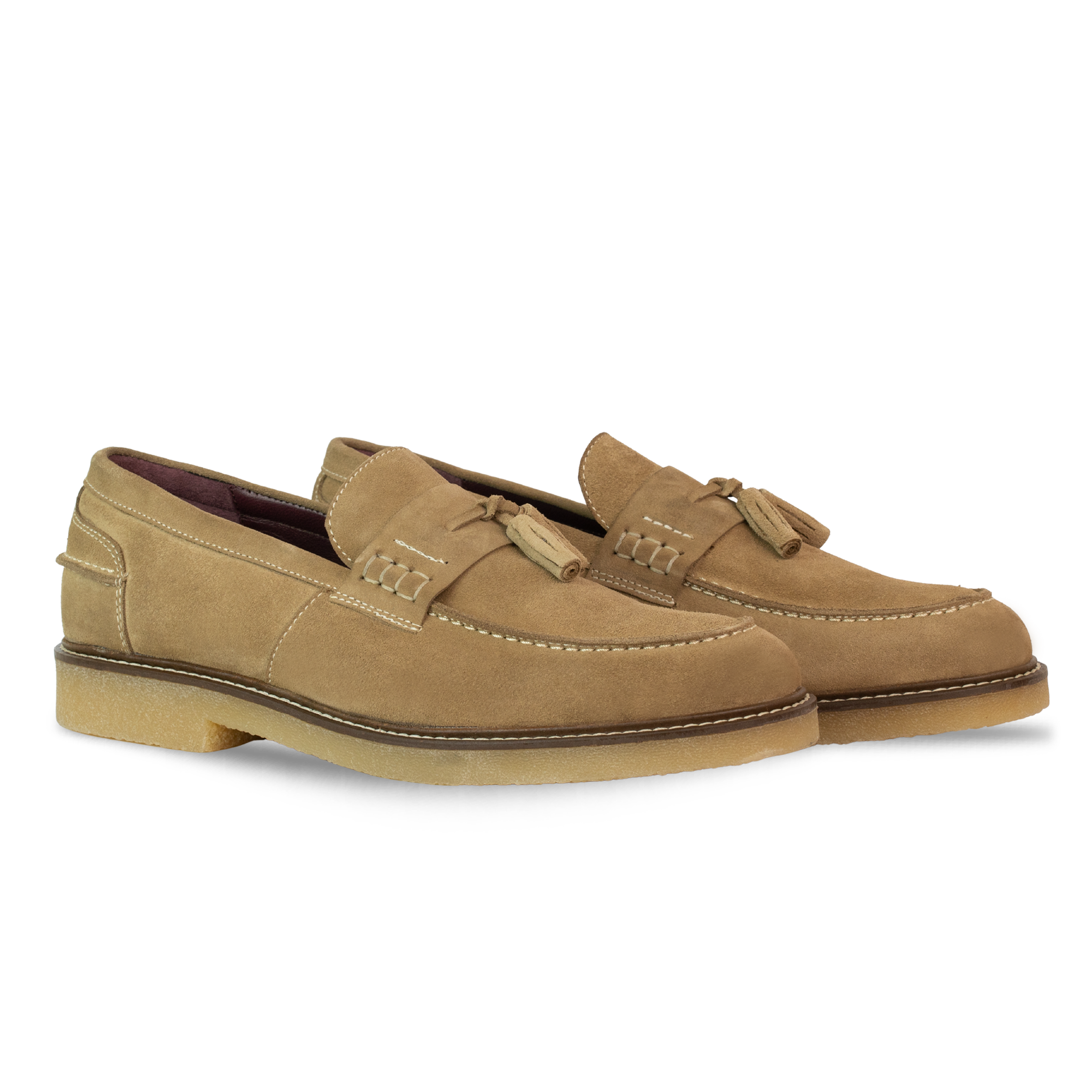 Cambridge: Mocassin Homme - Daim Beige