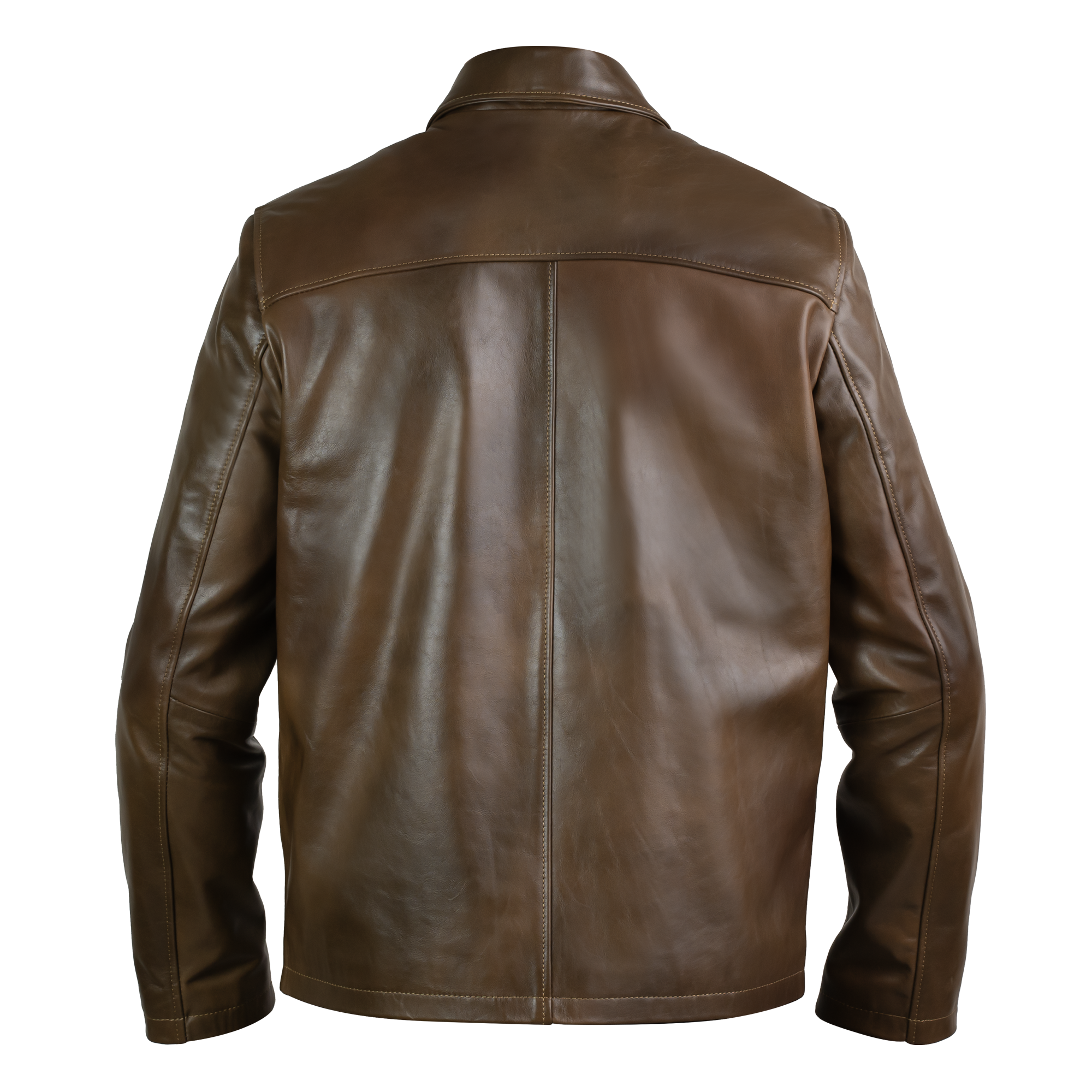 Heritage: Veste Hommes - Cuir Marron patiné