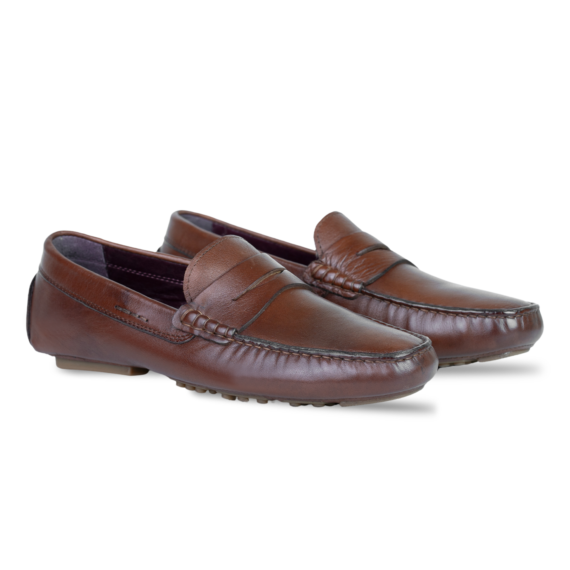 Gary: Mocassin Homme - Cuir Marron