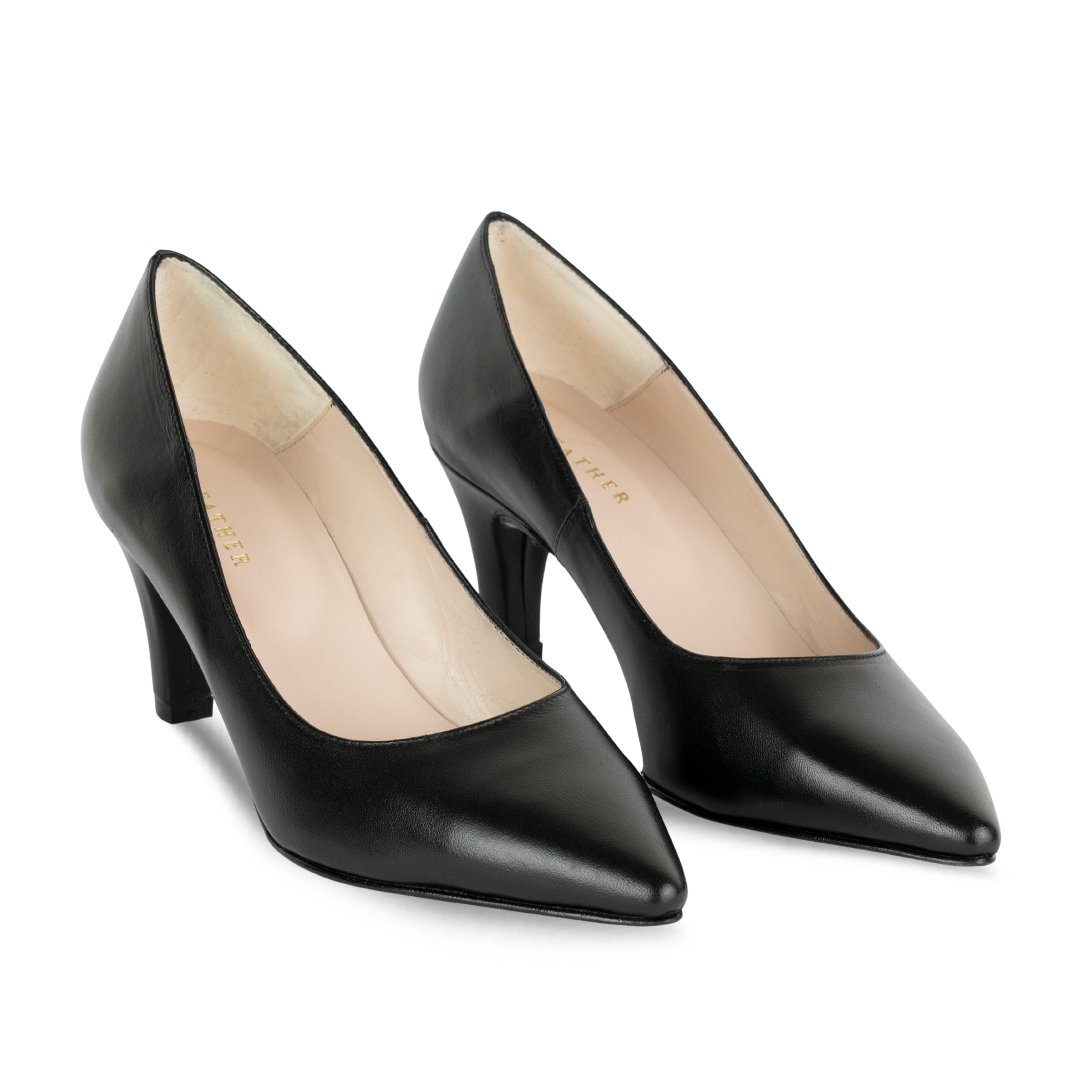 Poppy: Escarpins Femme - Cuir Noir