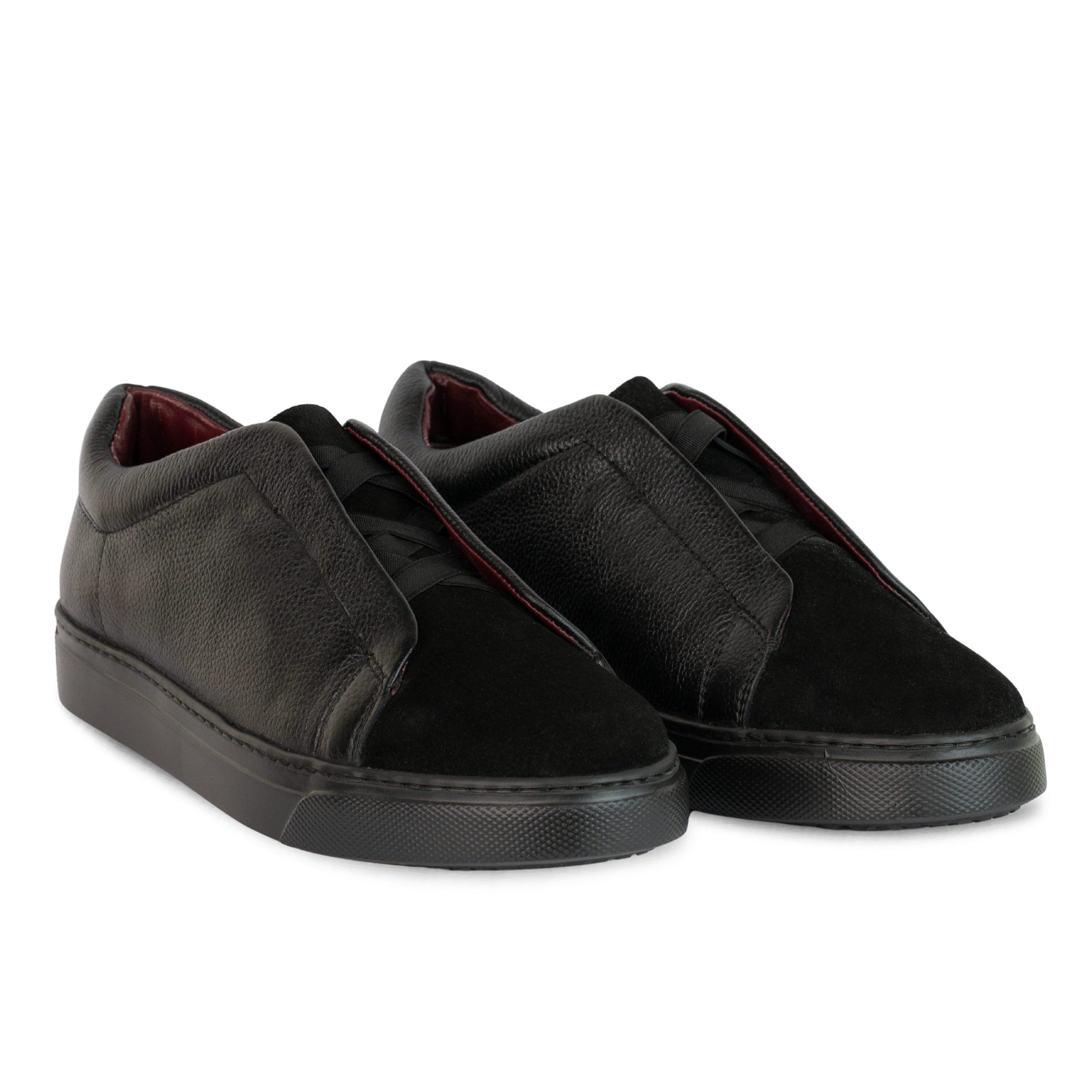 kingsley : Sneakers Homme - Cuir Noir