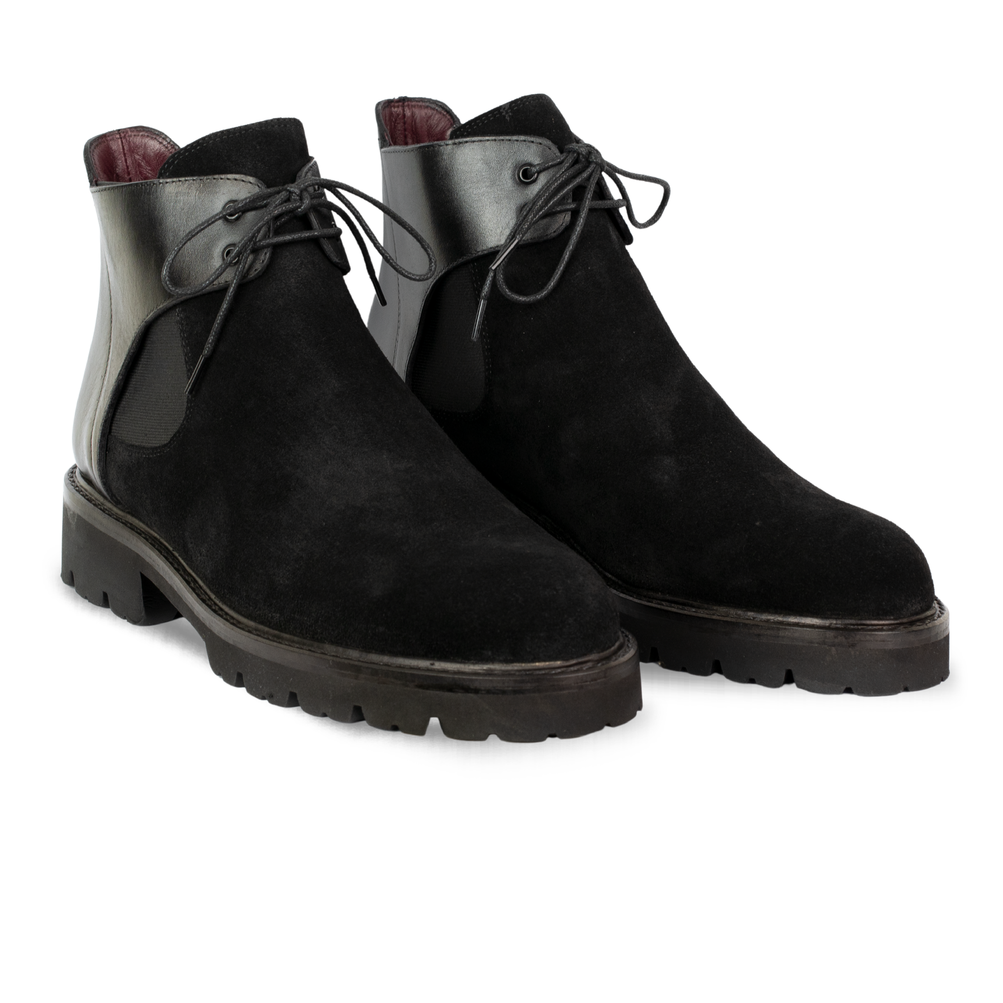 Brayen: Chelsea Boots Homme - Daim Noir