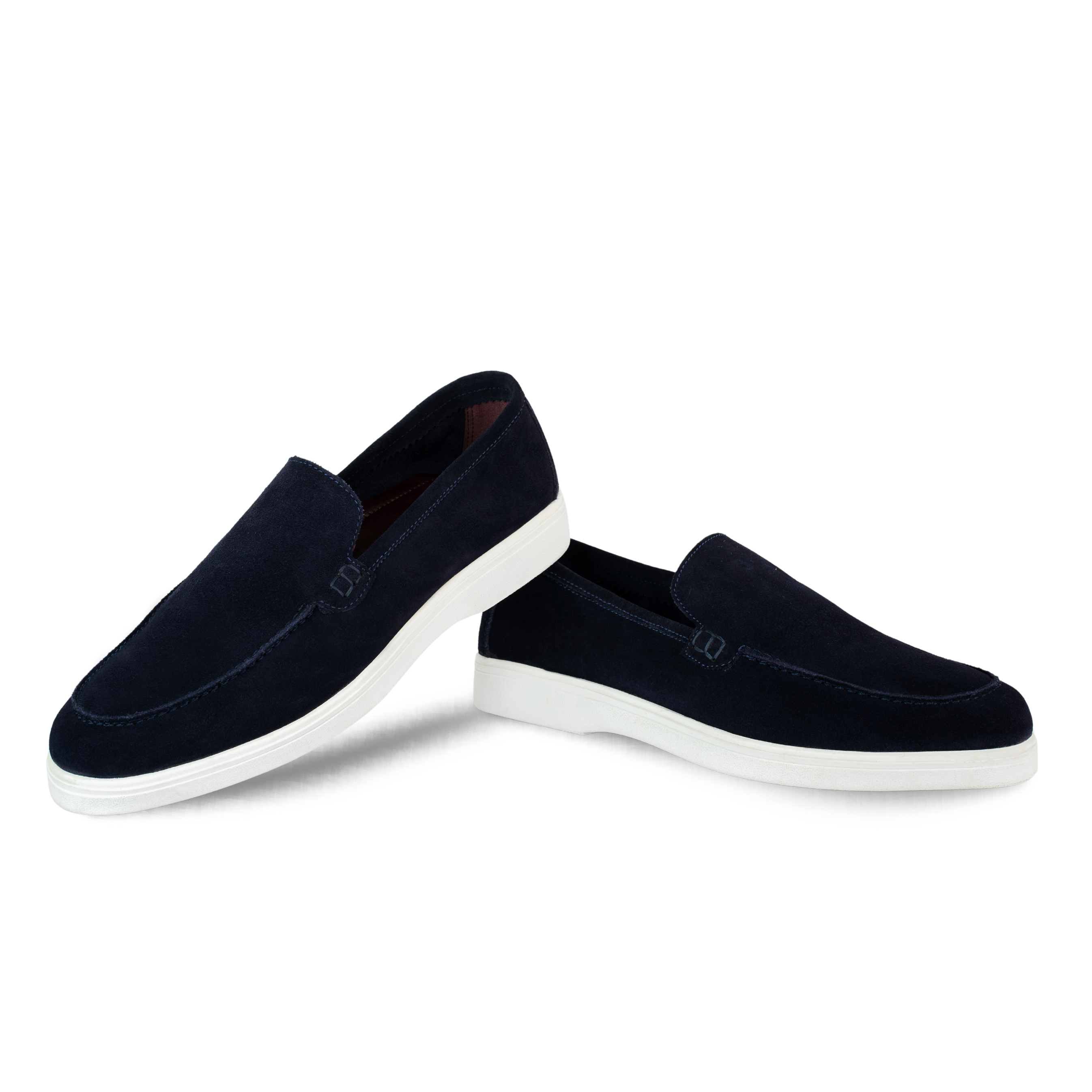 Preston : Mocassin Homme - Daim Bleu