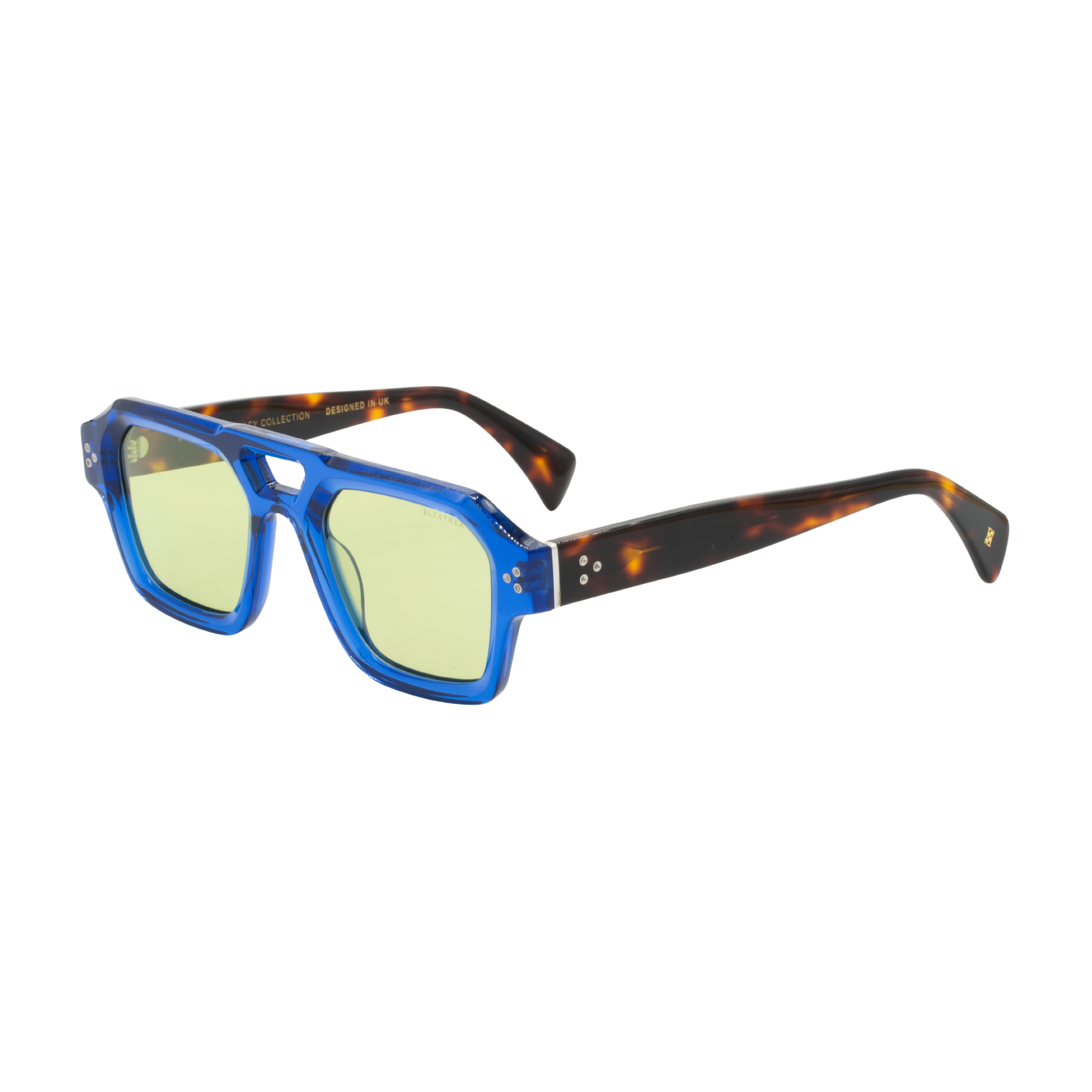 Theo: Lunettes de soleil de luxe Bleu