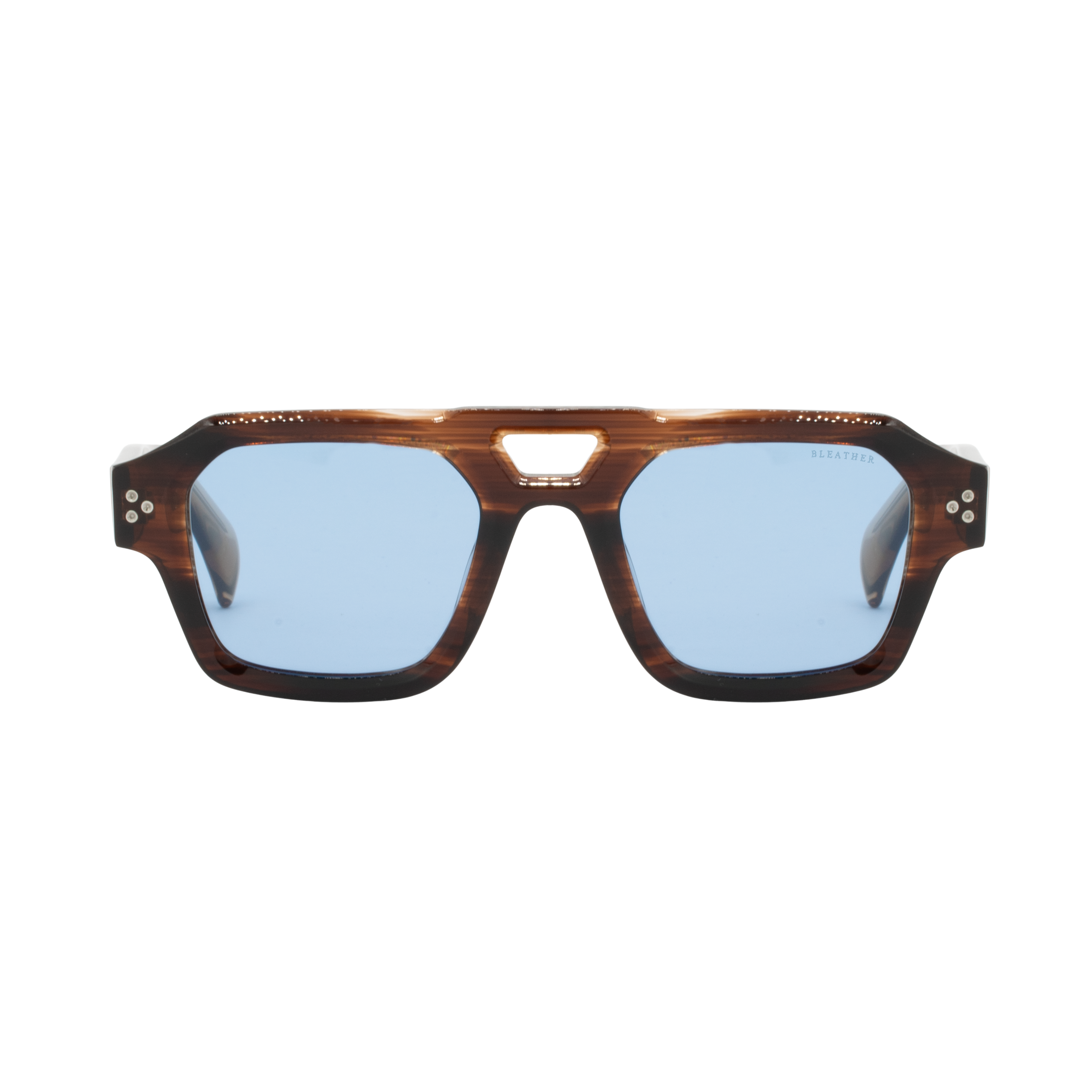 Theo: Lunettes de soleil de luxe Havane