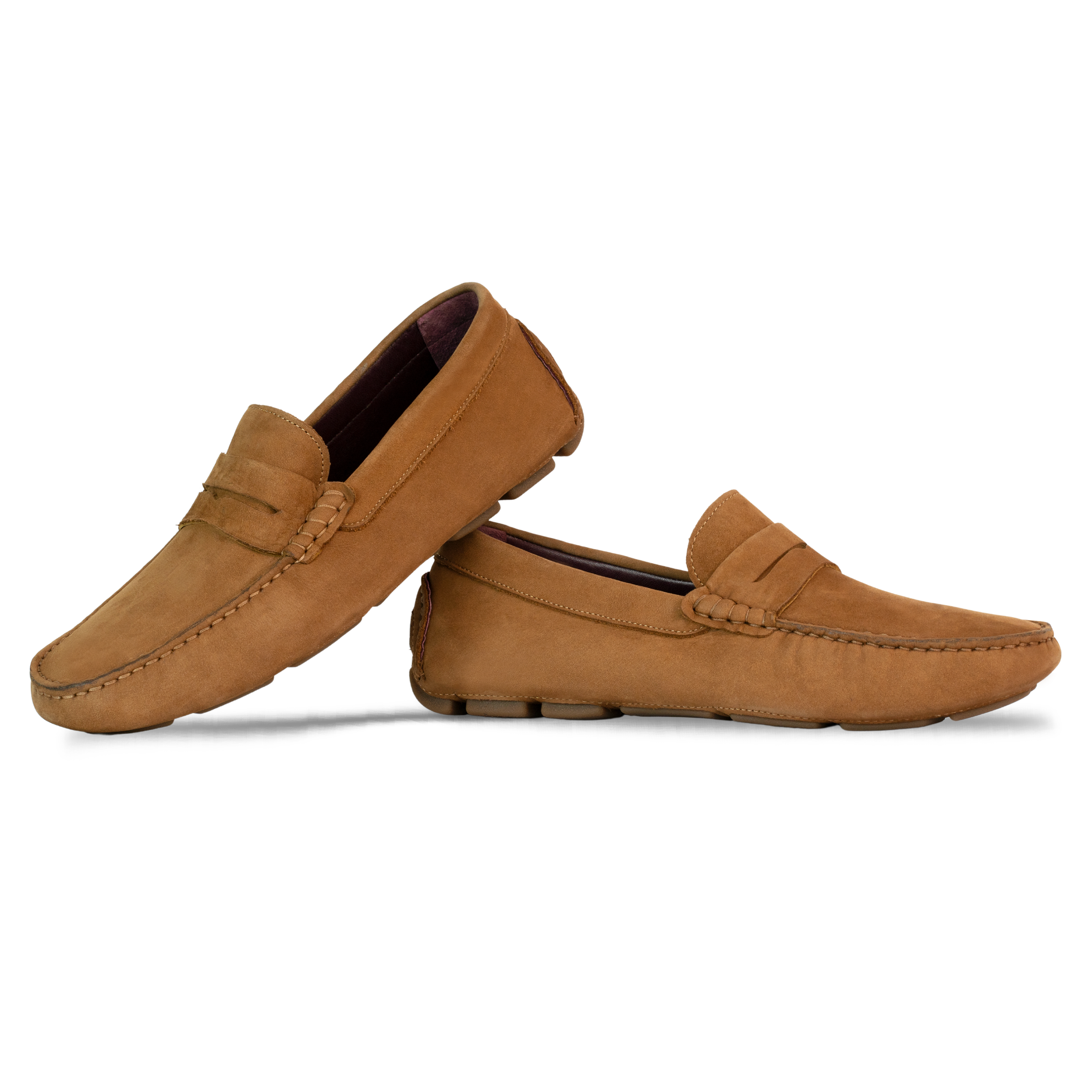 Harvey : Mocassin Homme - Nubuck Tabac