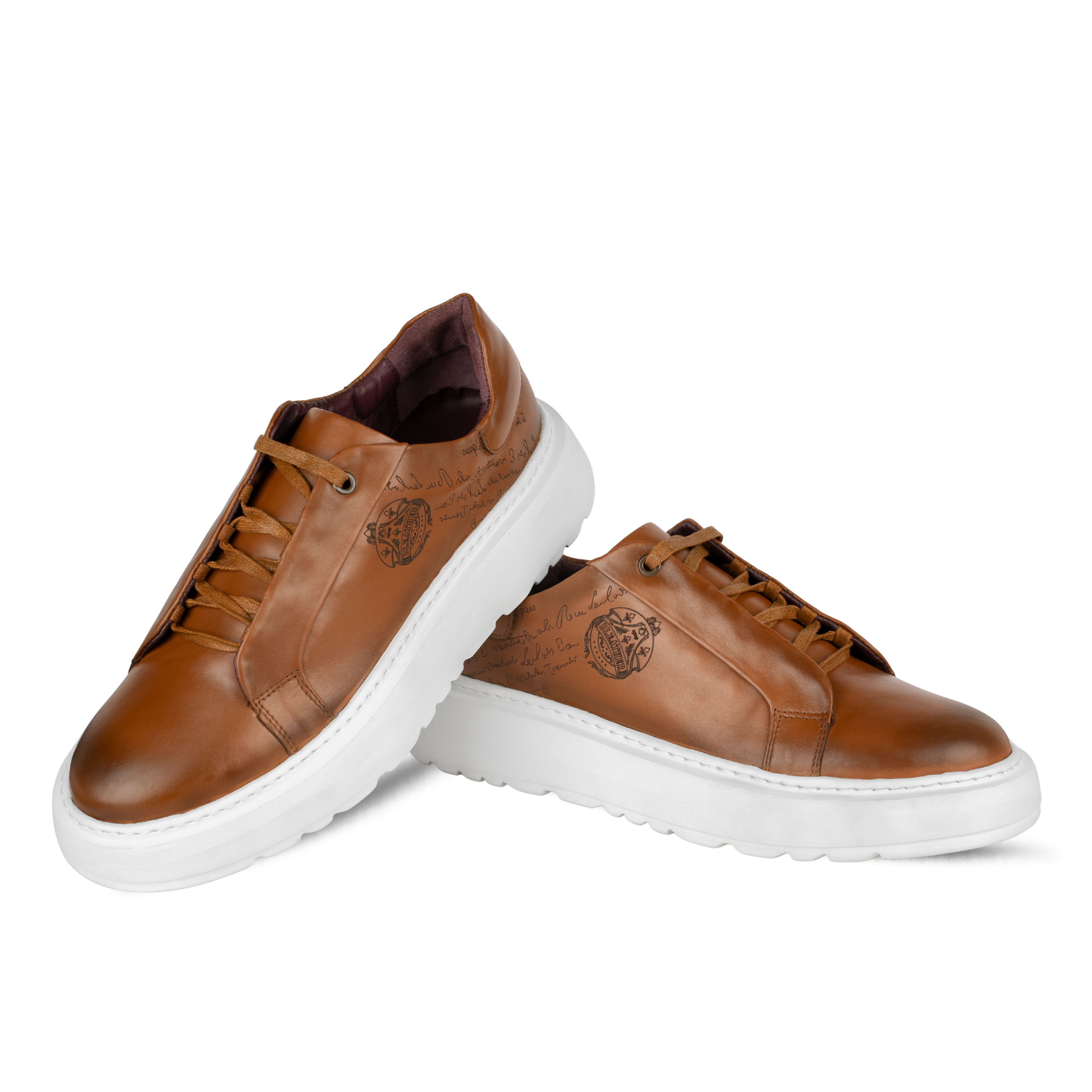 Lord : Sneakers Homme - Cuir Cognac