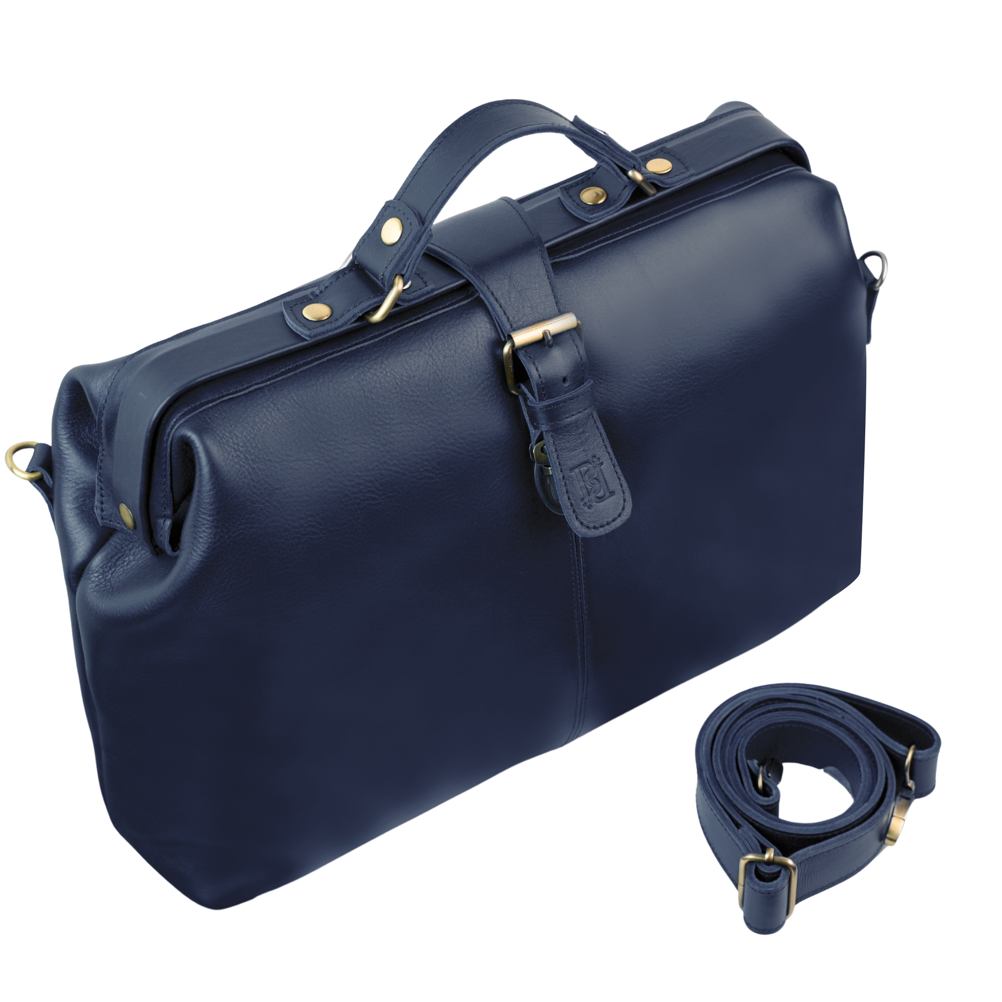 Practitioner: Cartable - Cuir Bleu
