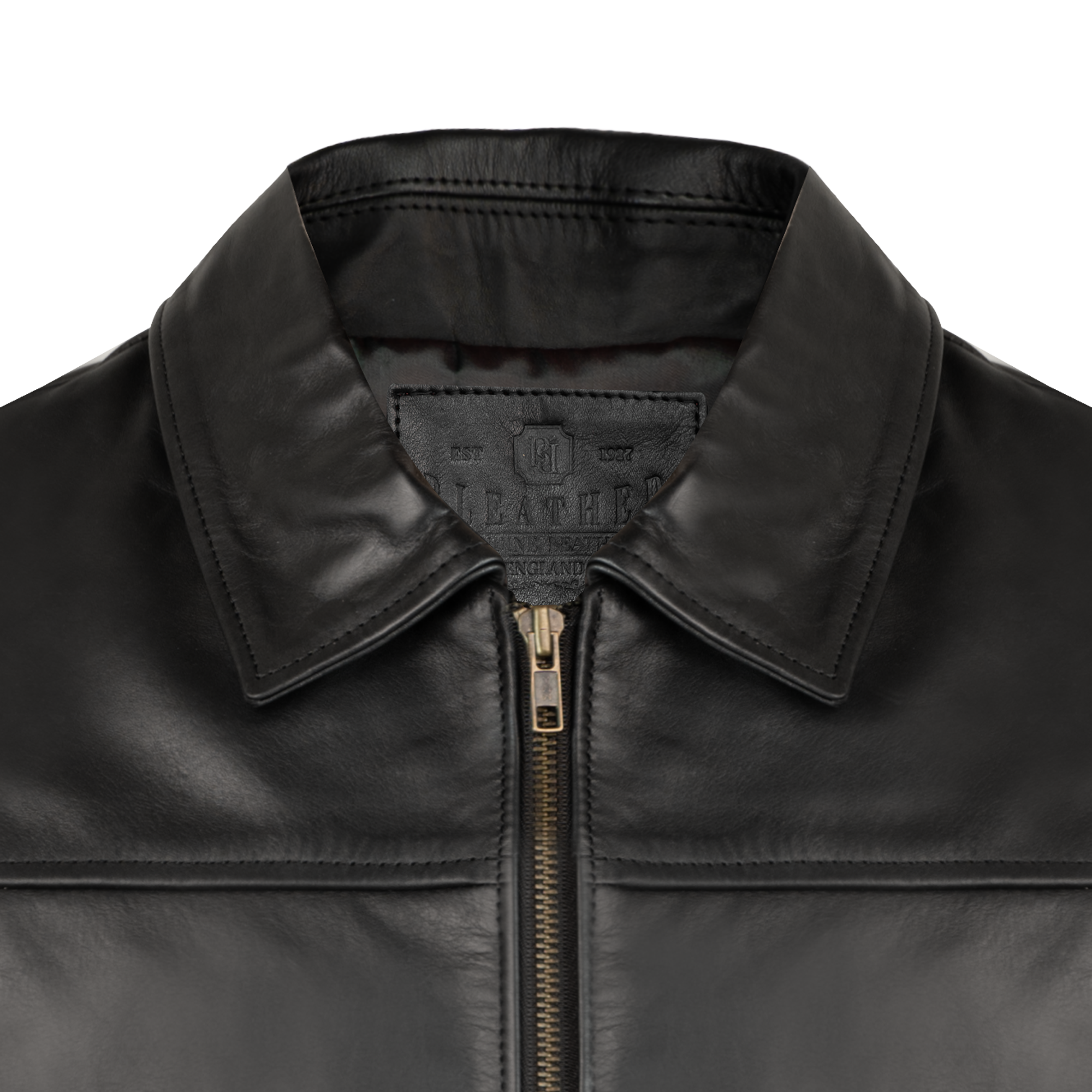 Heritage: Veste Hommes - Cuir Noir