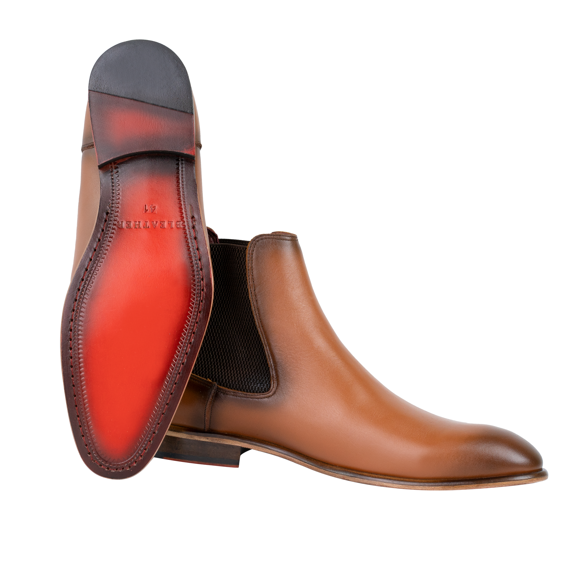 Alton: Chelsea Boots Homme - Cuir Cognac