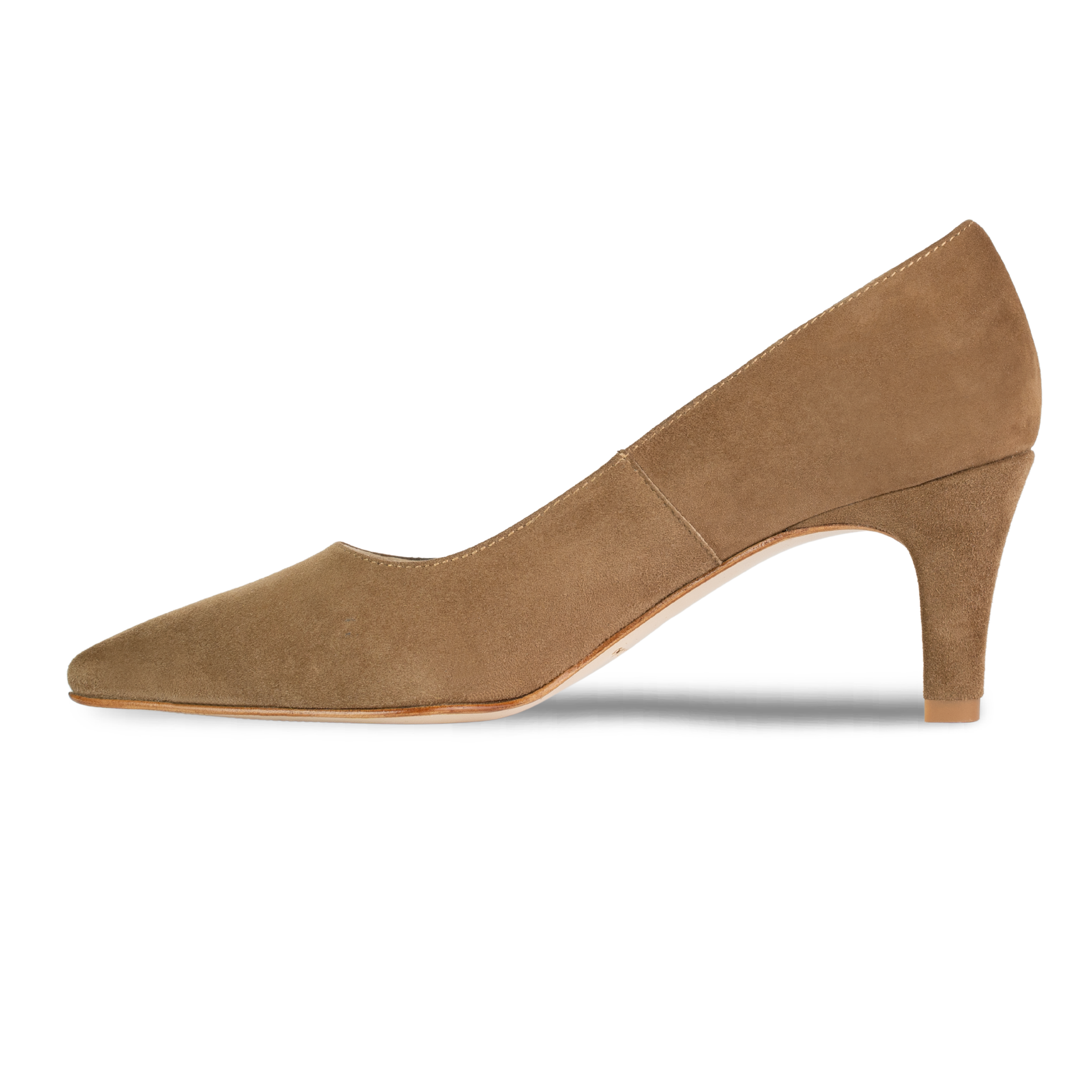 Poppy: Escarpins Femme - Daim Beige